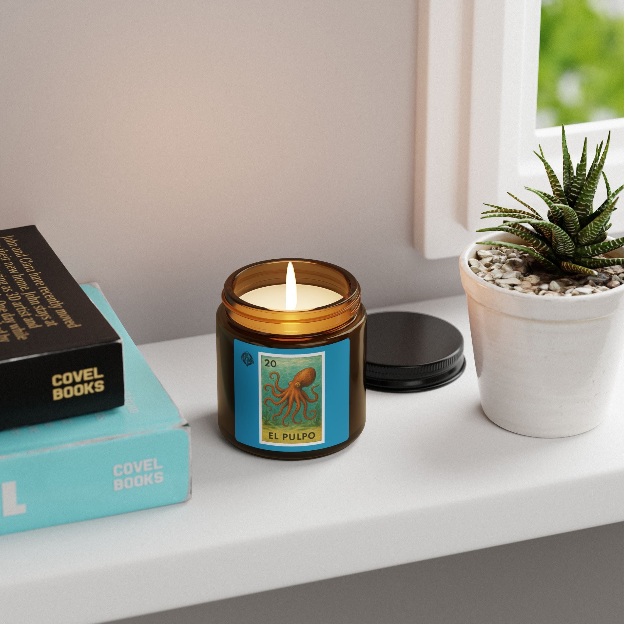 Octopus Lotería - Scented Soy Candle (El Pulpo)