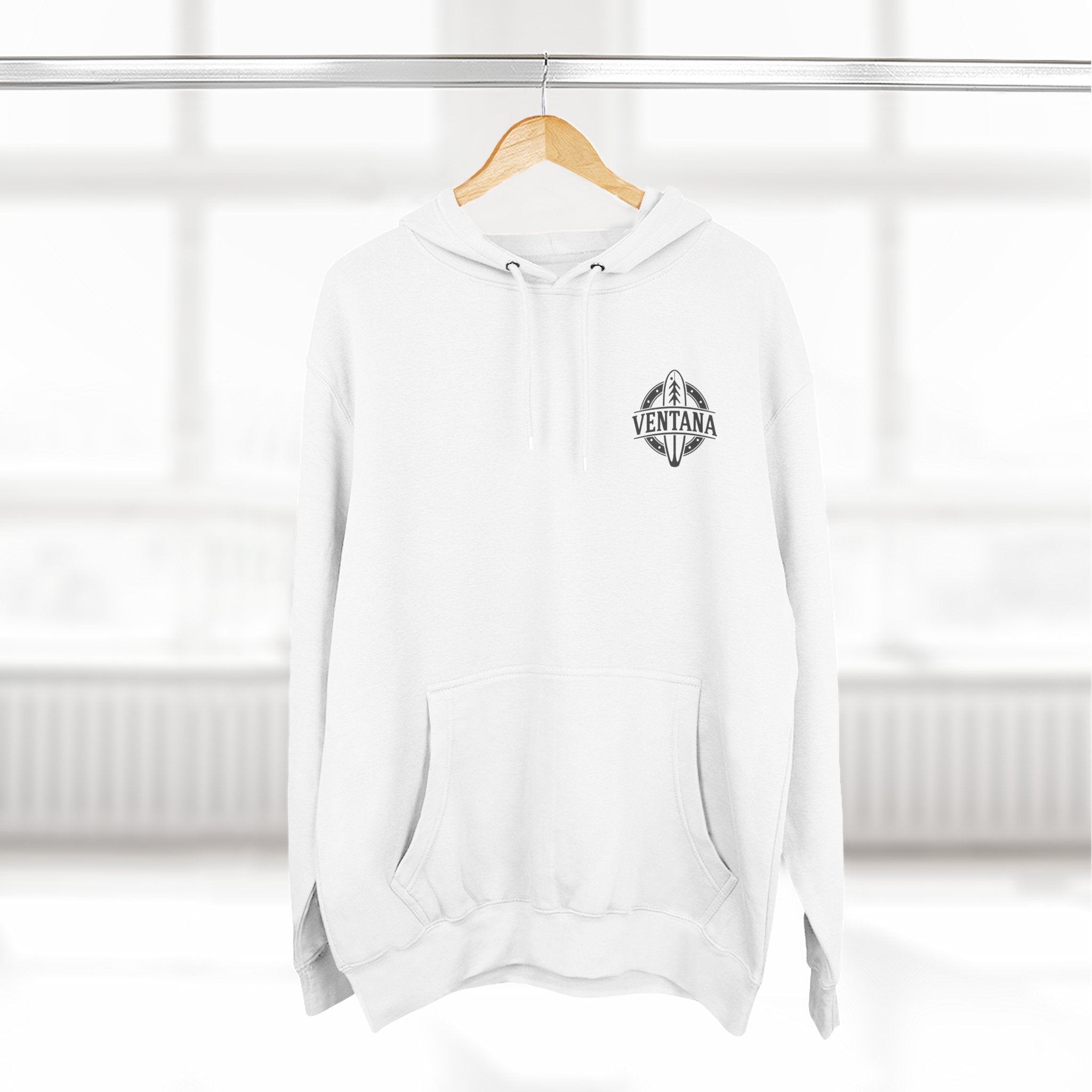 Ventana Surfsquatch by Thiago Bianchini Unisex - Pull-Over Cotton Blend Fleece Hoodie