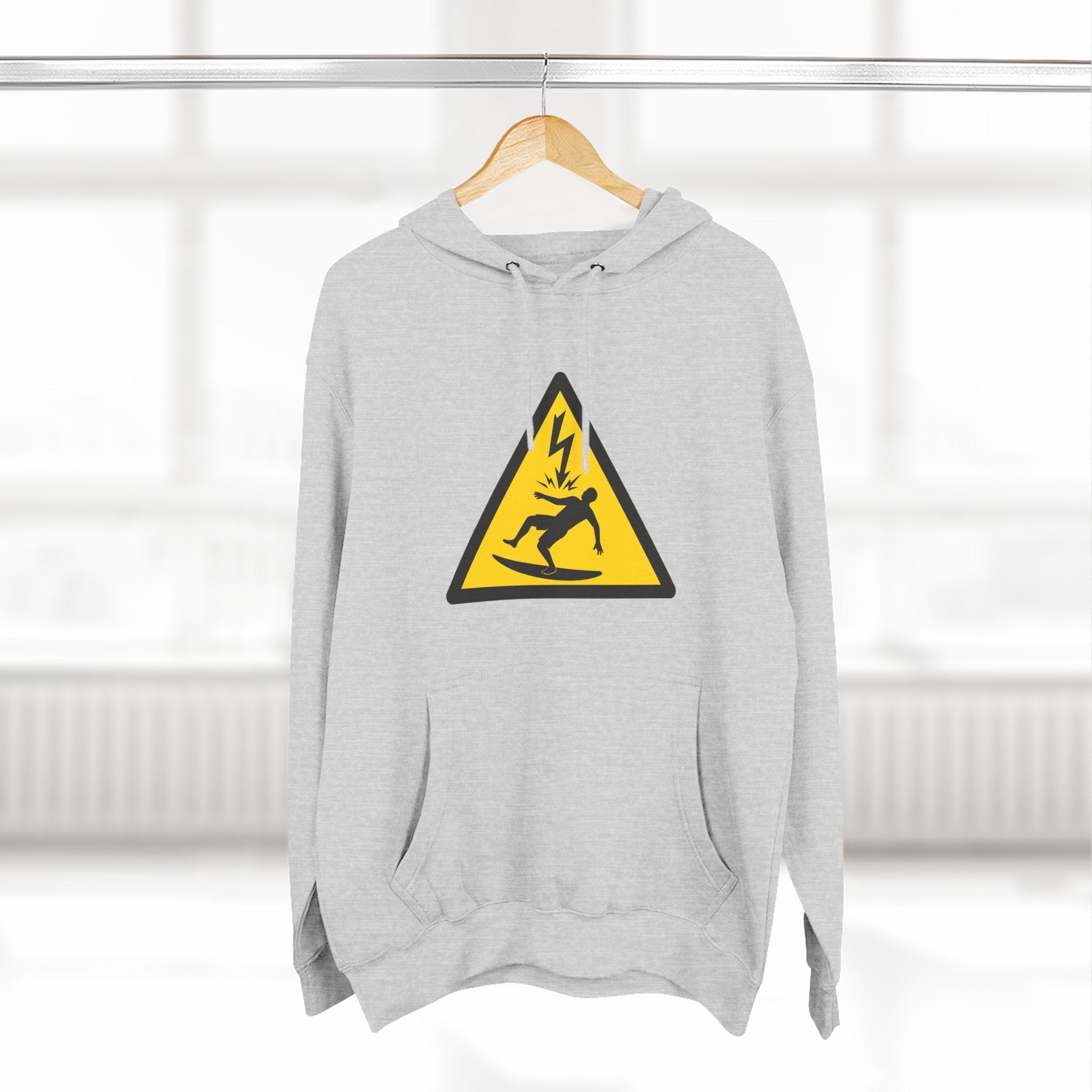 Electric Surfer Unisex - Pull-Over Cotton Blend Fleece Hoodie