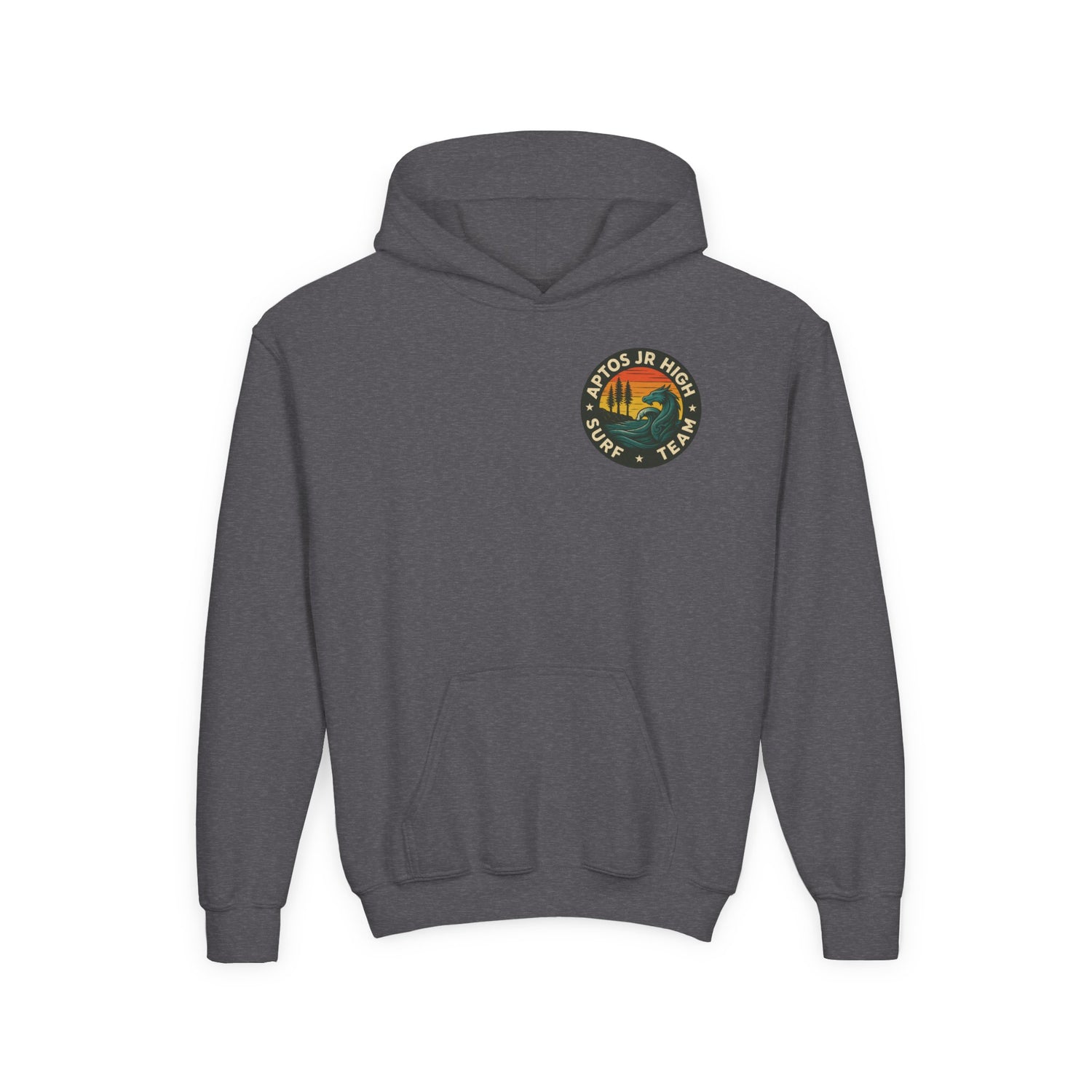 Aptos Jr High Surf Team Youth Pull-Over Hoodie - Heavy Blend Sweatshirt