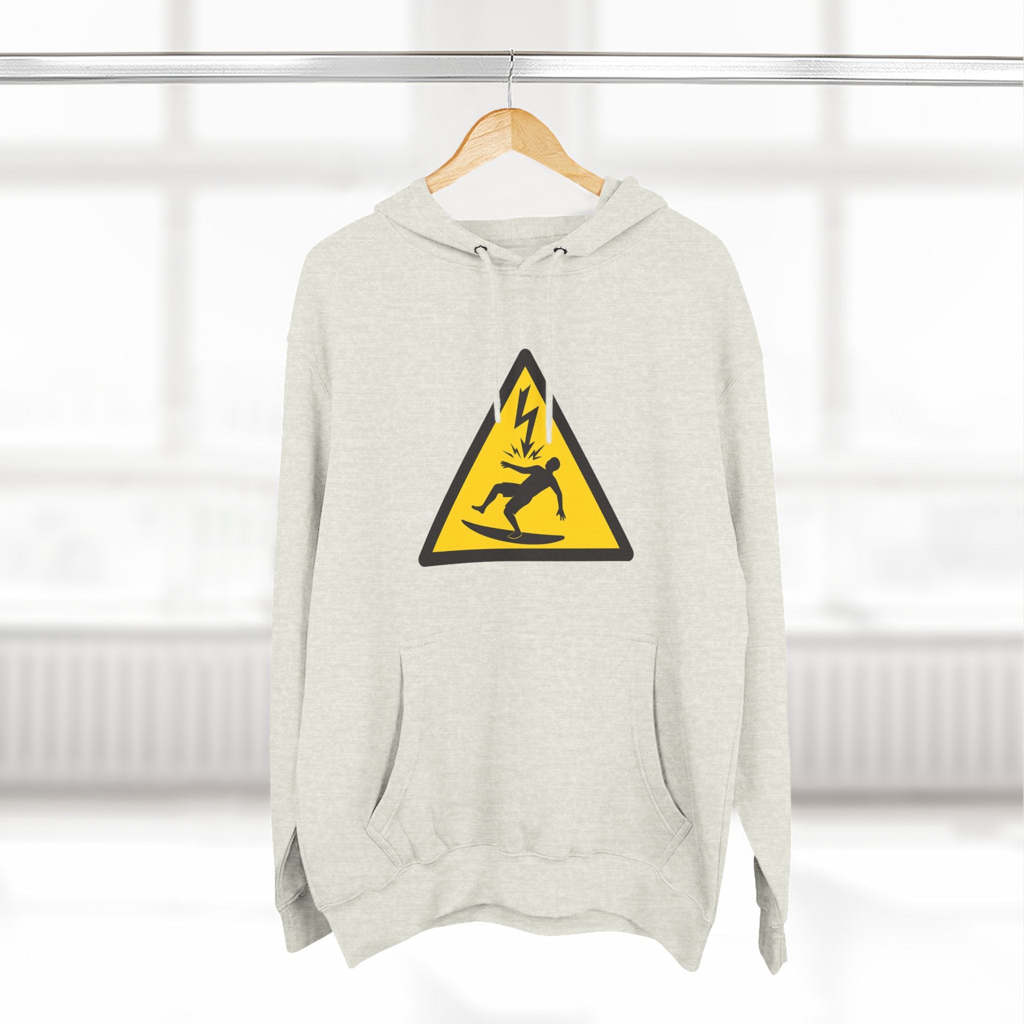 Electric Surfer Unisex - Pull-Over Cotton Blend Fleece Hoodie