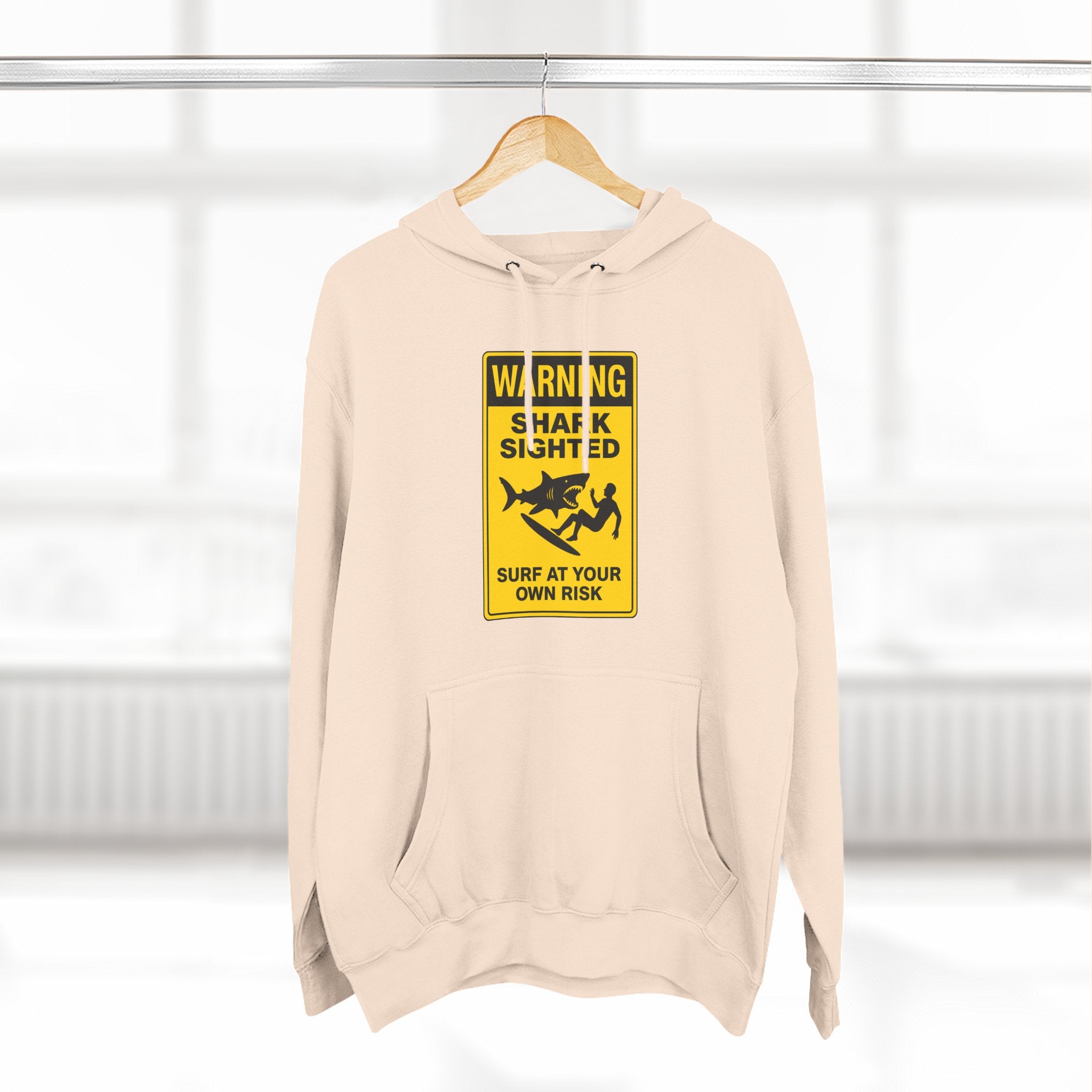 Shark Sighted Unisex - Pull-Over Cotton Blend Fleece Hoodie
