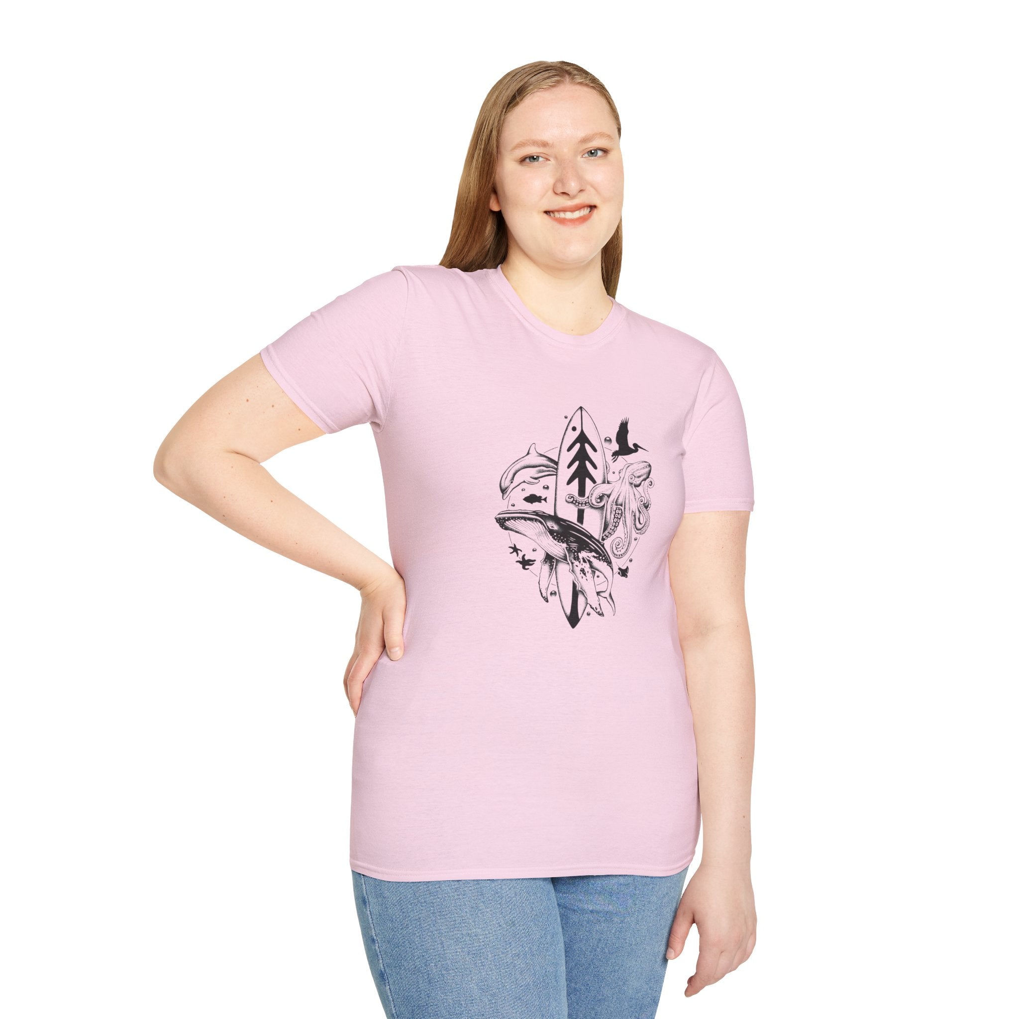 Ventana Monterey Bay by Thiago Bianchini Unisex - Soft Style U.S. Cotton T-Shirt