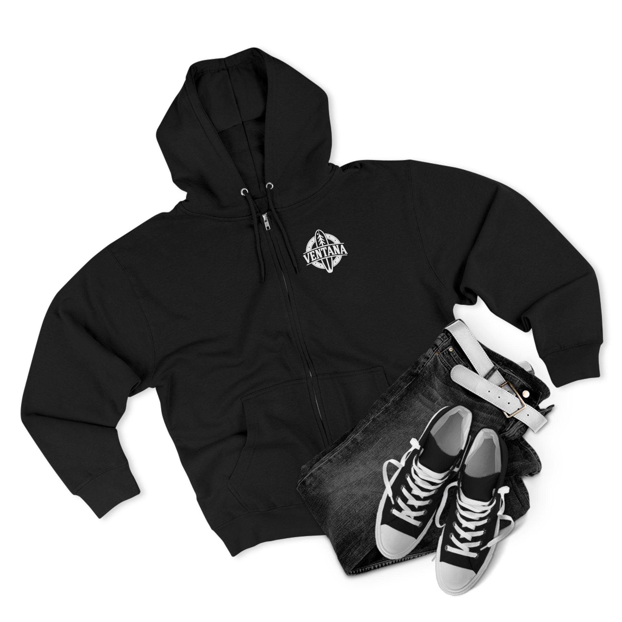 Ventana Marine Life by Lili Arnold Unisex - Zip Cotton Blend Fleece Hoodie
