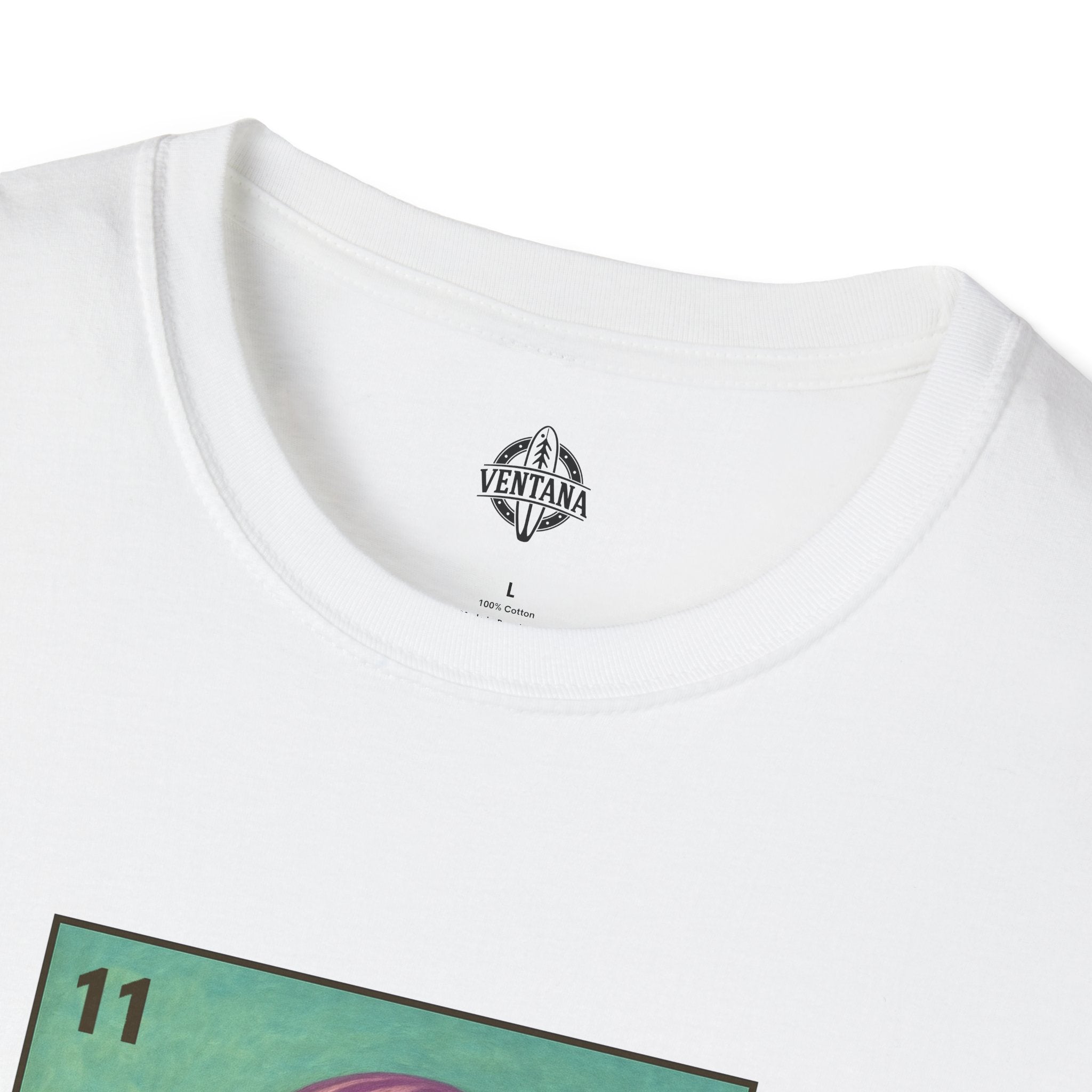 Sea Jelly Lotería Unisex - Soft Style U.S. Cotton T-Shirt (La Medusa)