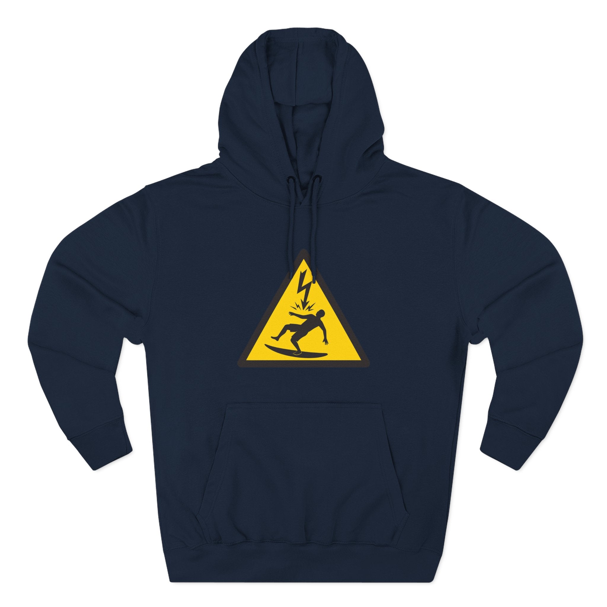 Electric Surfer Unisex - Pull-Over Cotton Blend Fleece Hoodie