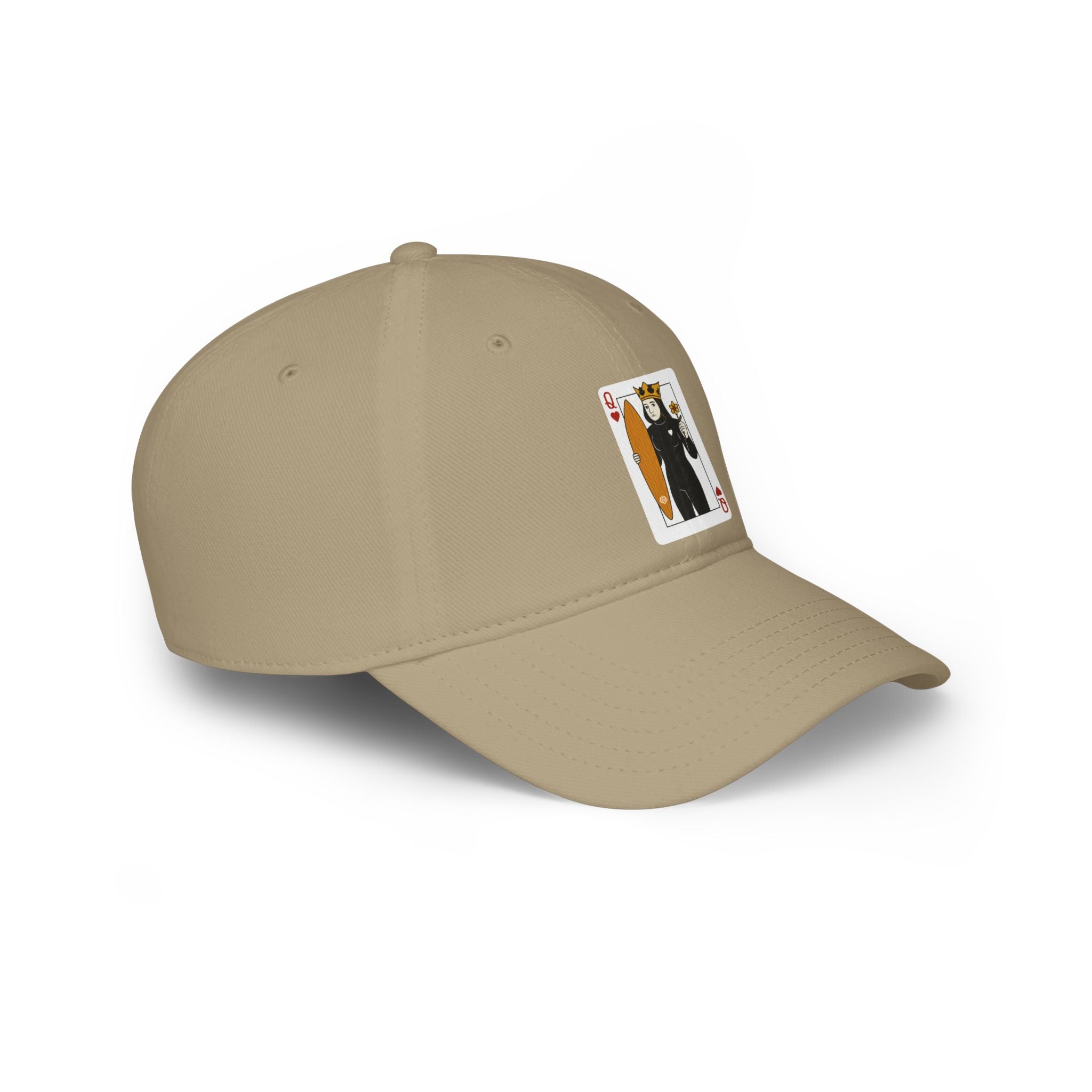 Queen of Hearts Surfer - 100% Cotton Baseball Cap