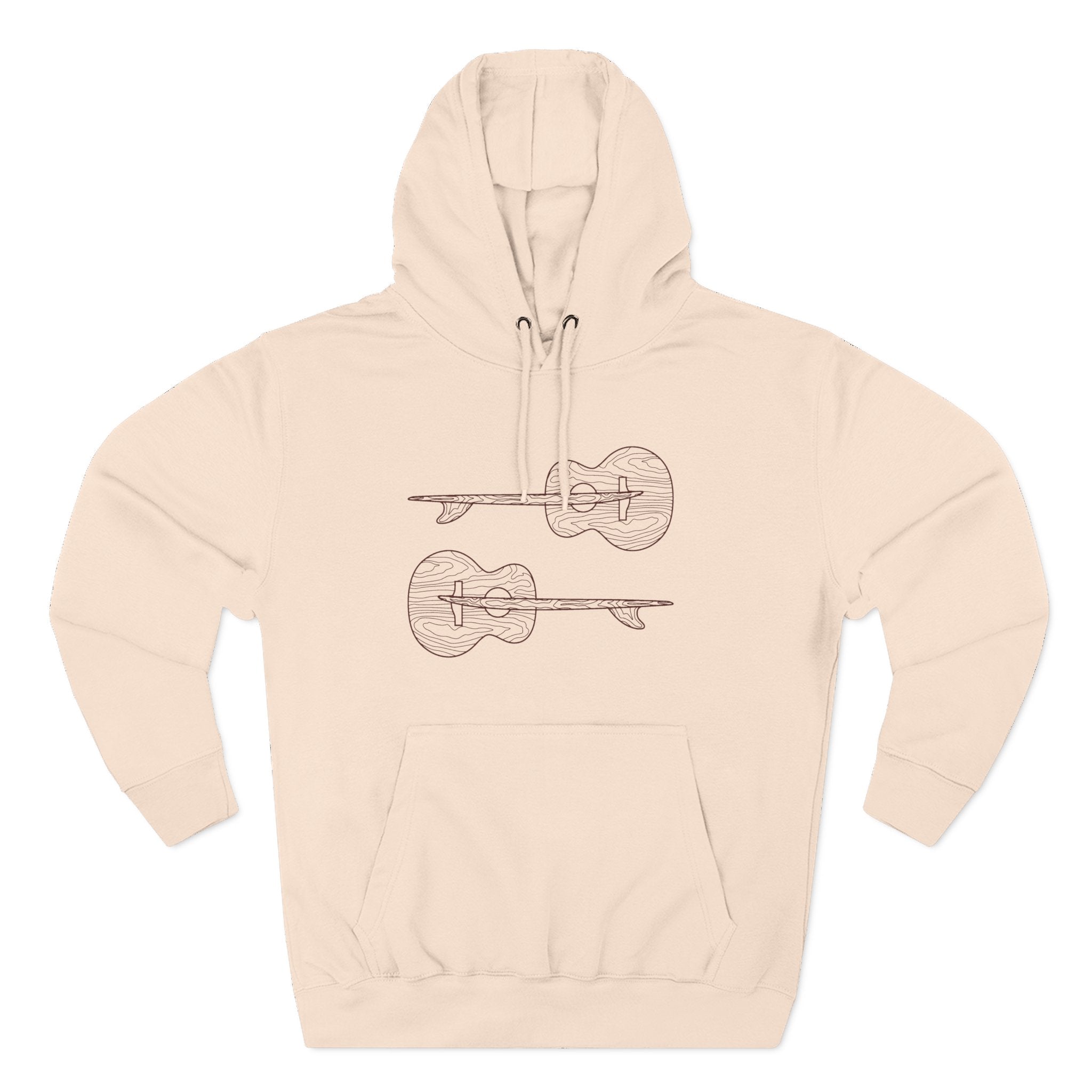 Ventana Santa Cruz Guitar Collab Unisex - Pull-Over Cotton Blend Fleece Hoodie