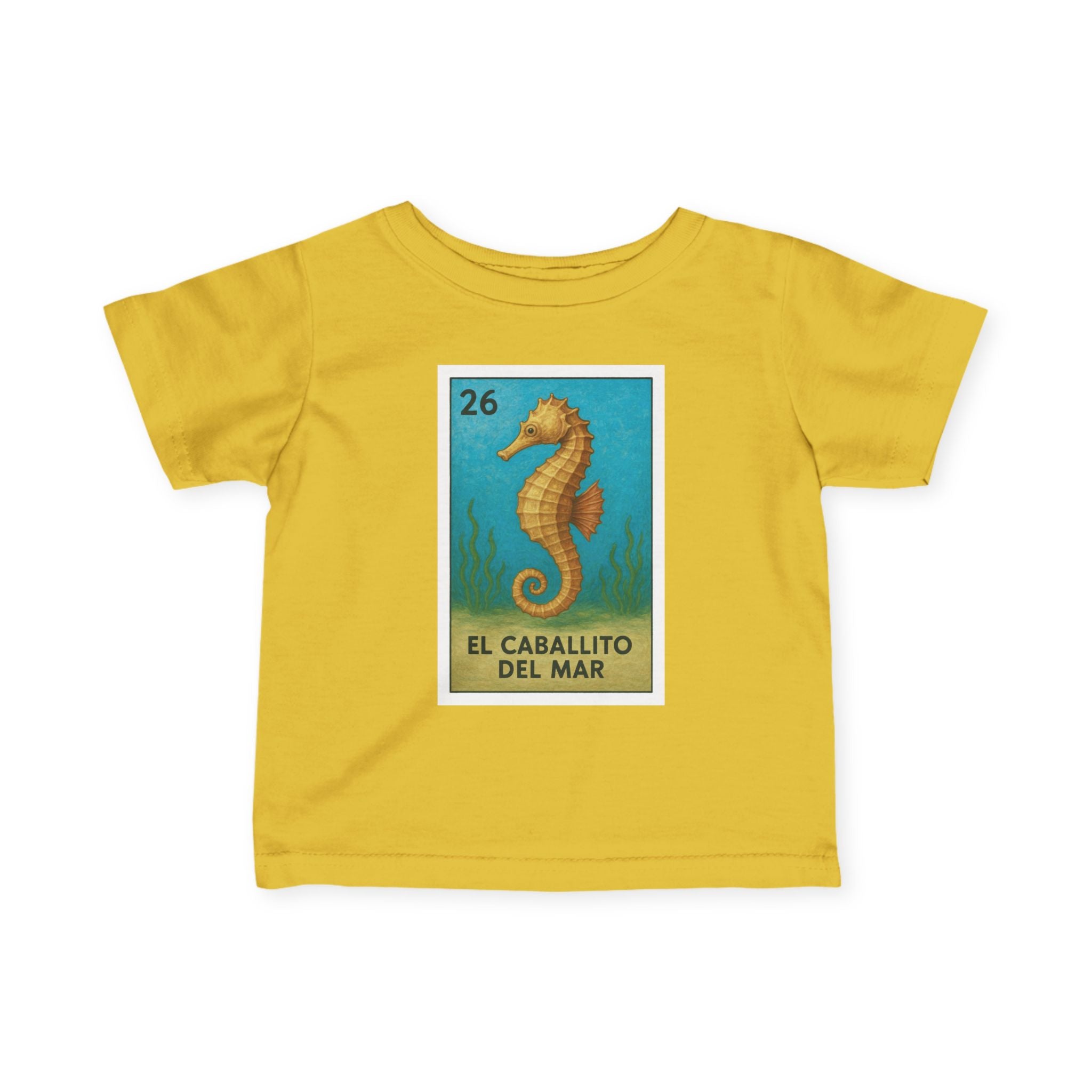 Seahorse Lotería - Infant 100% Cotton T-Shirt (La Orca)