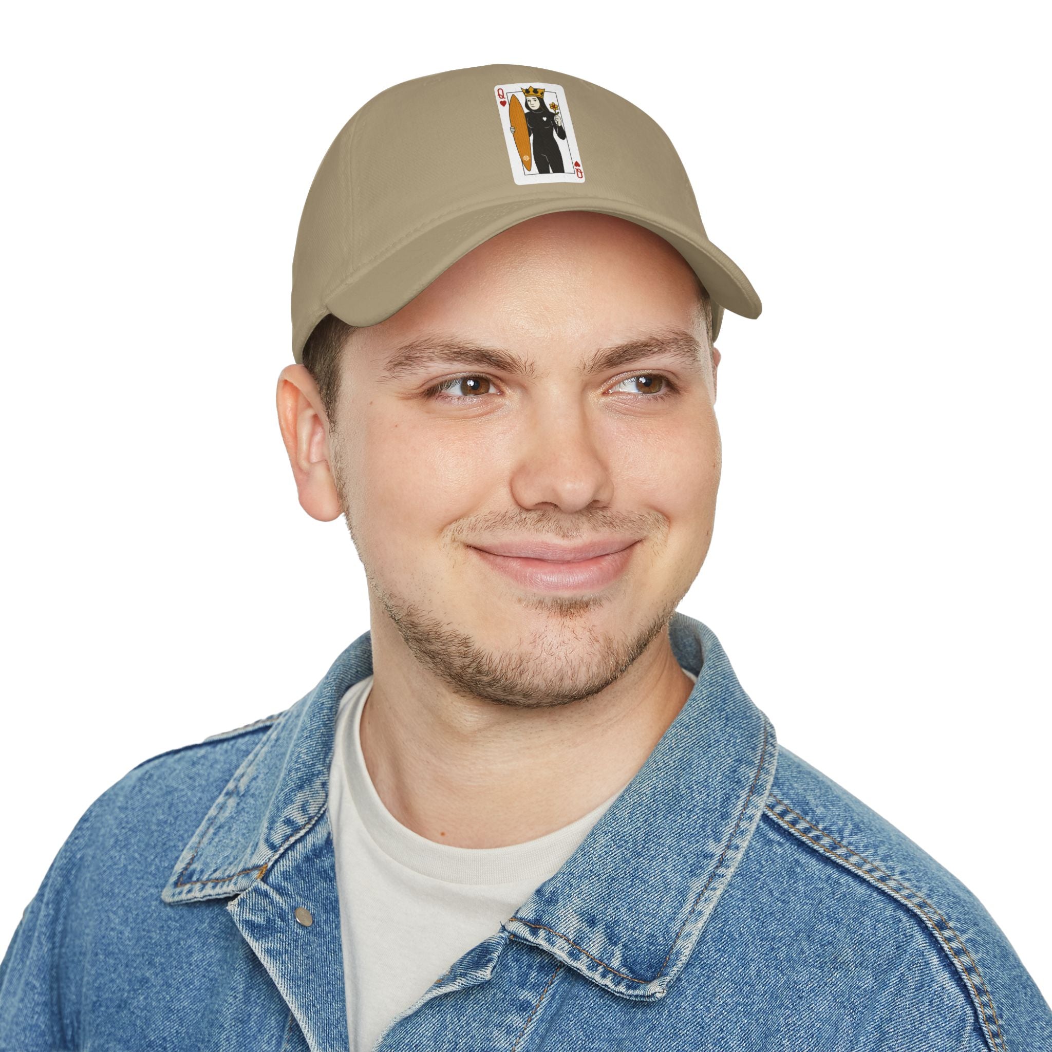 Queen of Hearts Surfer - 100% Cotton Baseball Cap