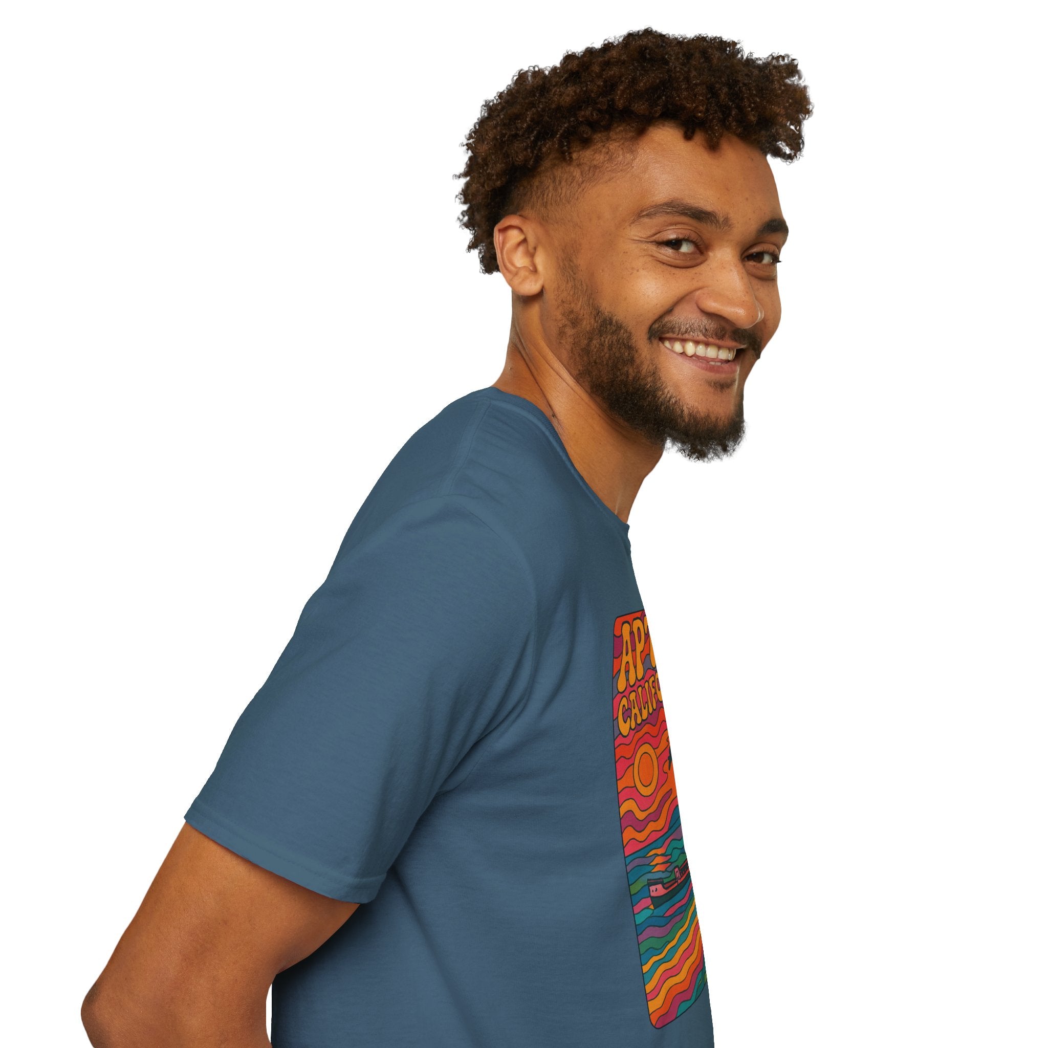 Aptos California Psychedelic Unisex - U.S. Cotton T-Shirt