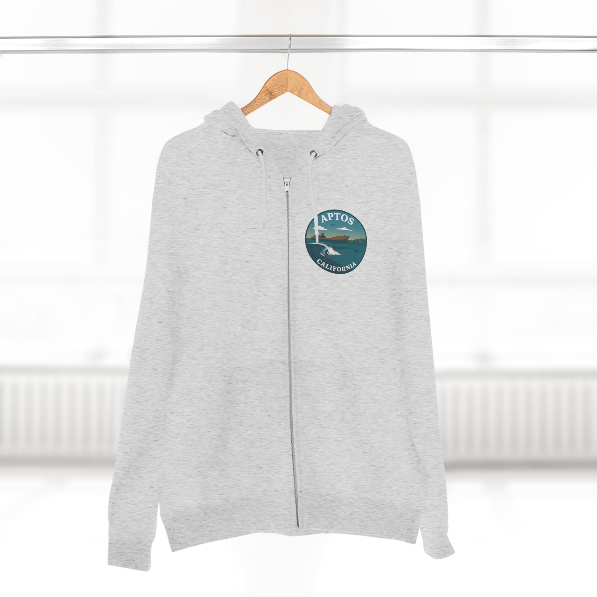 Aptos California Classic Unisex - Zip Cotton Blend Fleece Hoodie