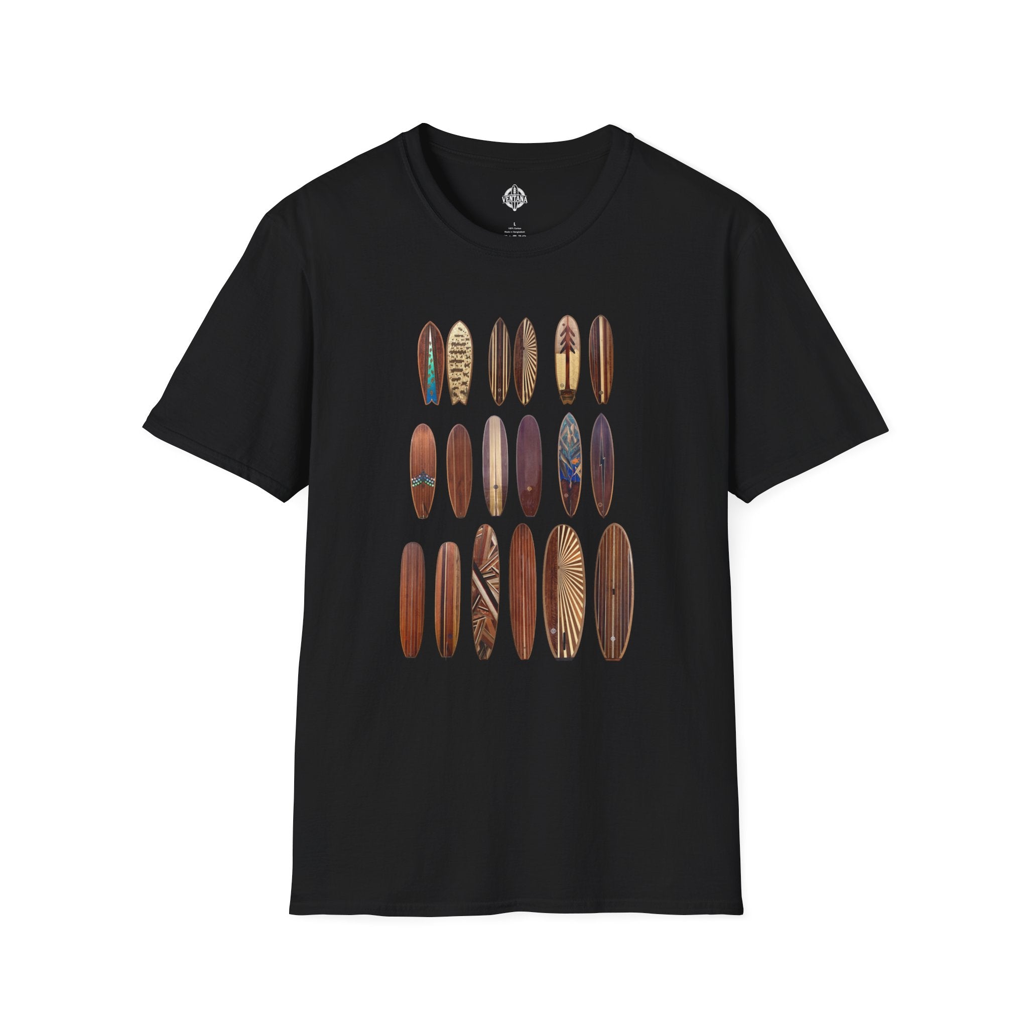 Ventana Wooden Surfboards Unisex - Soft Style U.S. Cotton T-Shirt