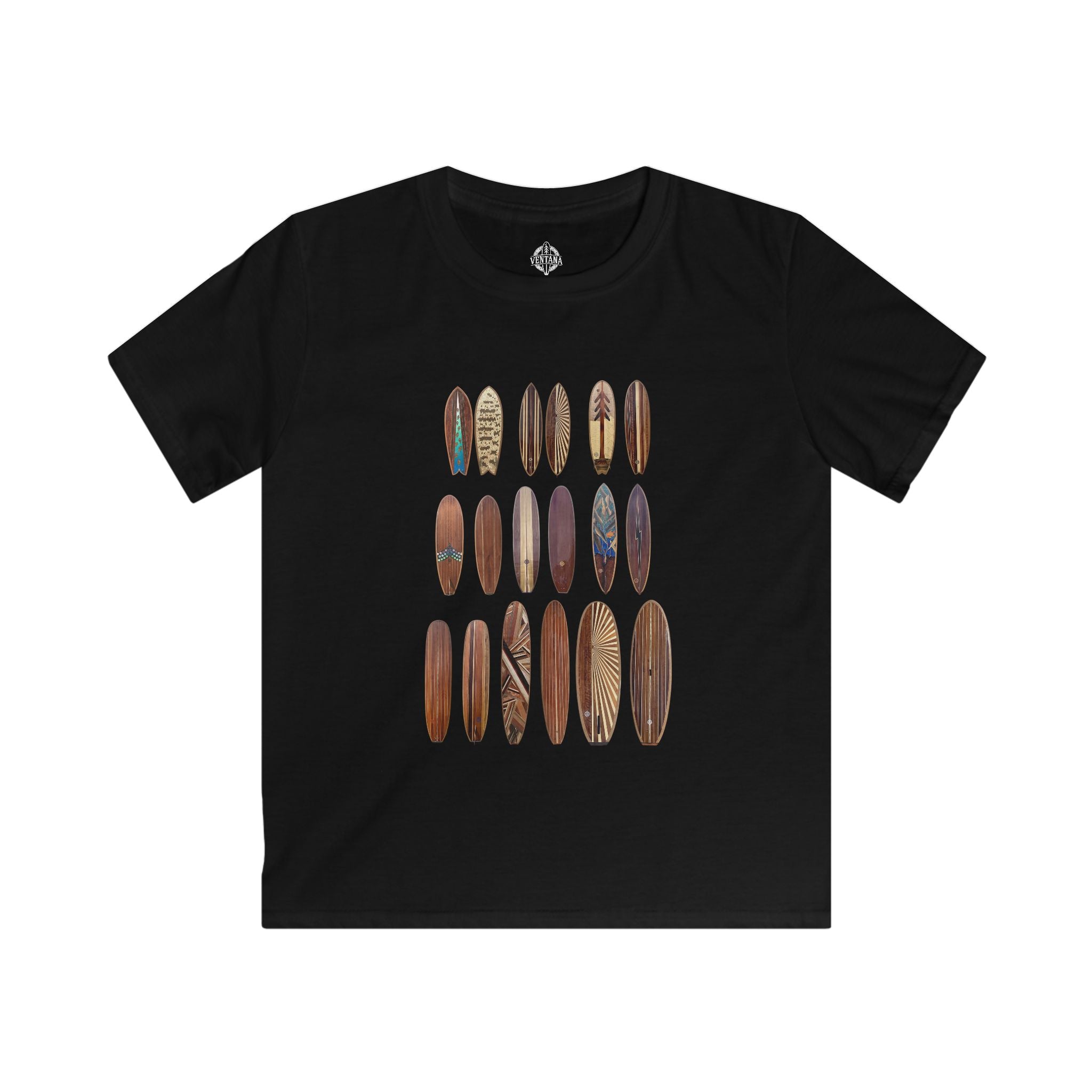 Ventana Wooden Surfboards Kids - Soft Style U.S. Cotton T-Shirt