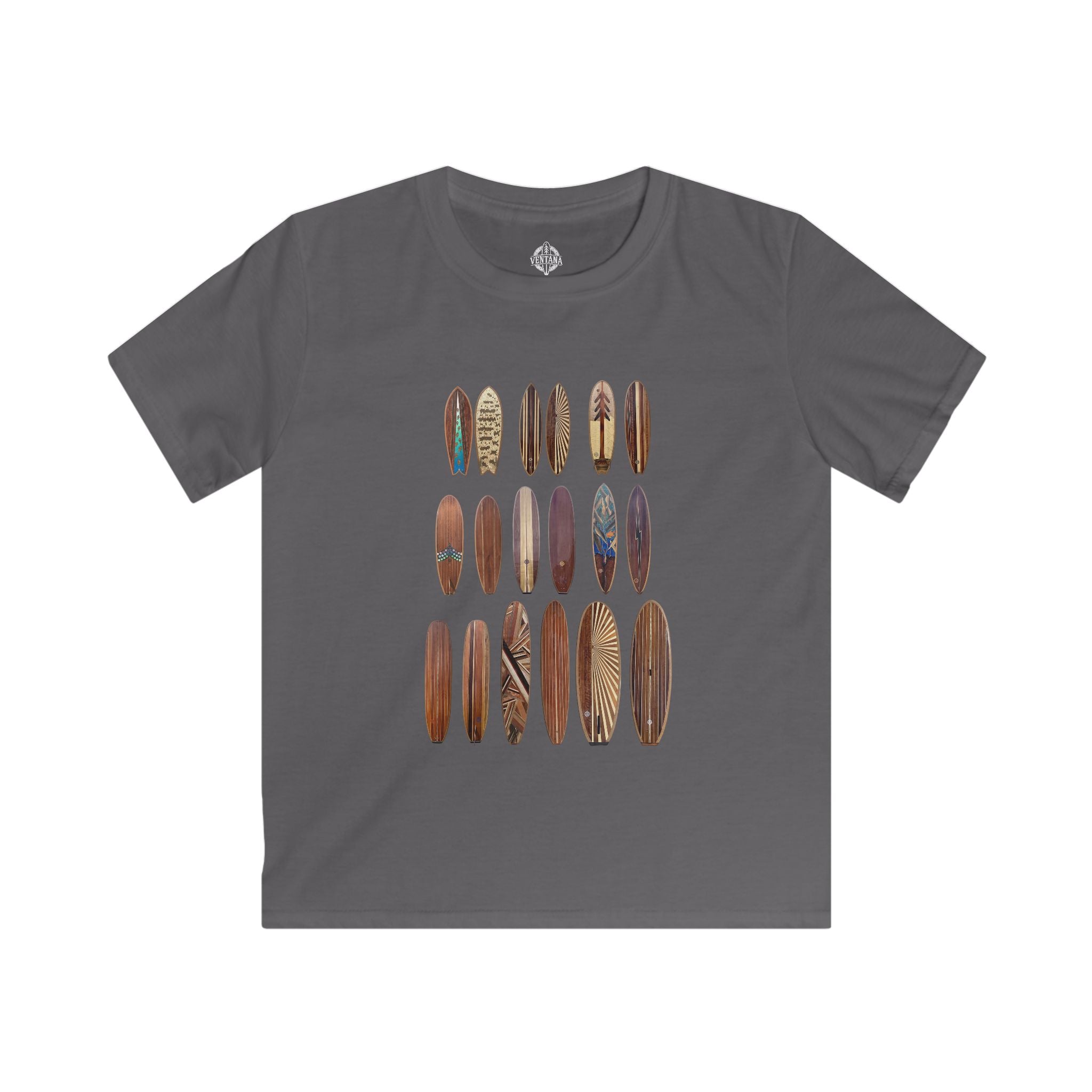 Ventana Wooden Surfboards Kids - Soft Style U.S. Cotton T-Shirt