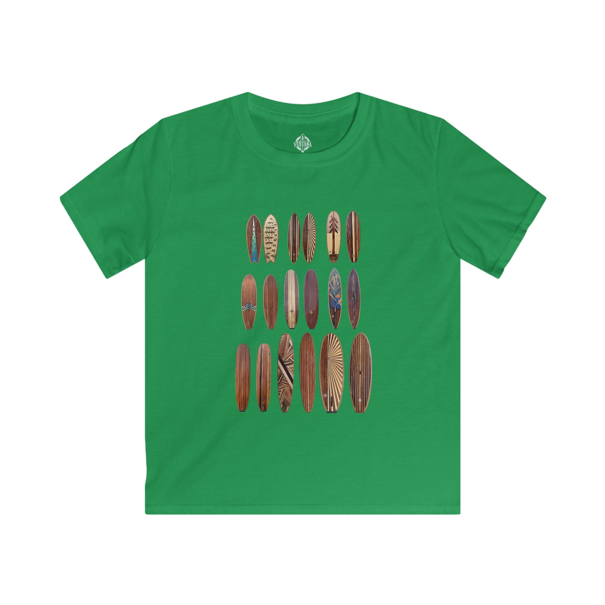 Ventana Wooden Surfboards Kids - Soft Style U.S. Cotton T-Shirt
