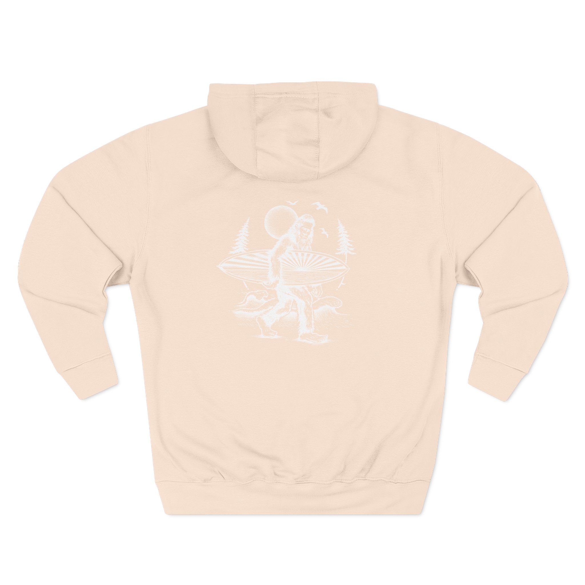 Ventana Surfsquatch by Thiago Bianchini Unisex - Pull-Over Cotton Blend Fleece Hoodie