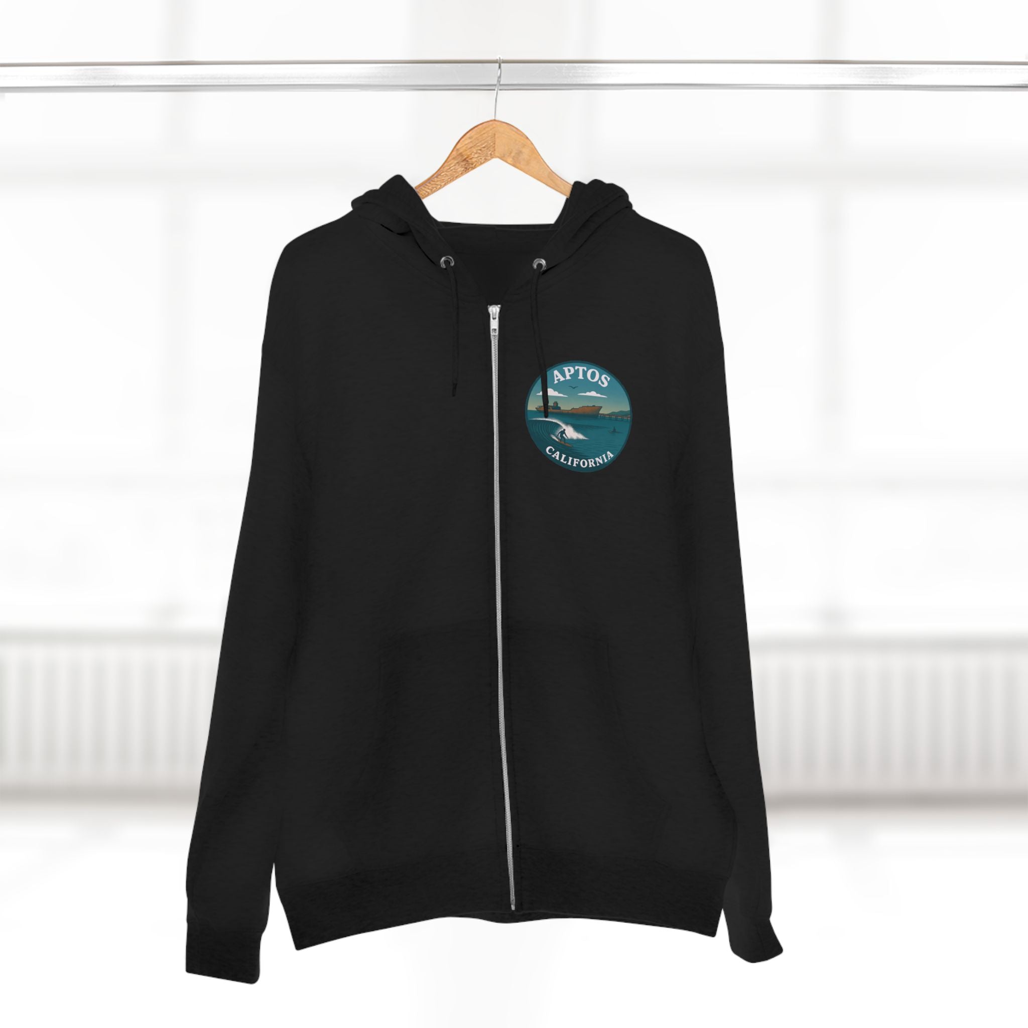 Aptos California Classic Unisex - Zip Cotton Blend Fleece Hoodie