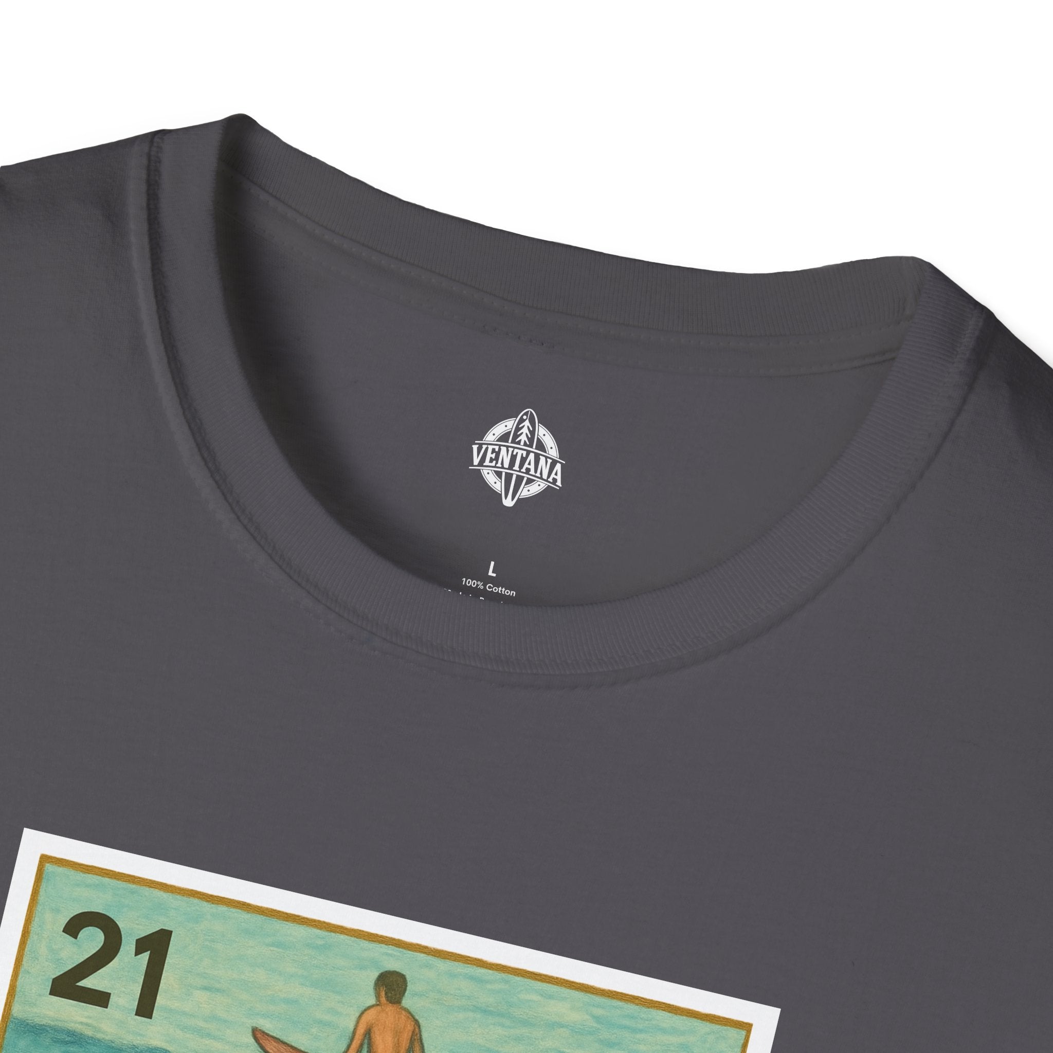 Shark Lotería Unisex - Soft Style U.S. Cotton T-Shirt (El Tiburón)