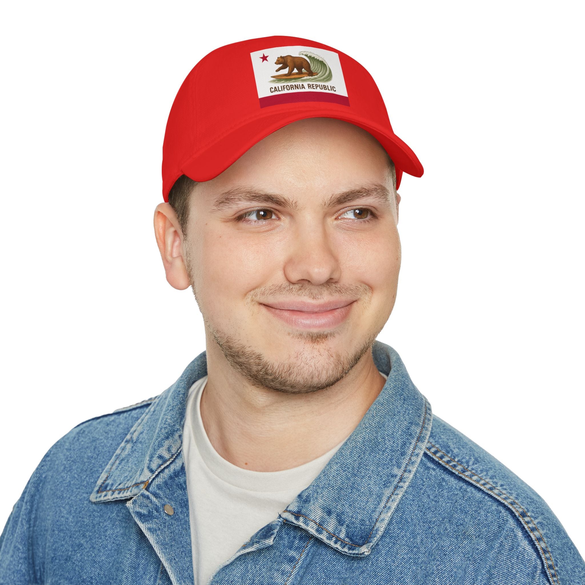 California Surfing Bear Flag Unisex - 100% Cotton Baseball Cap
