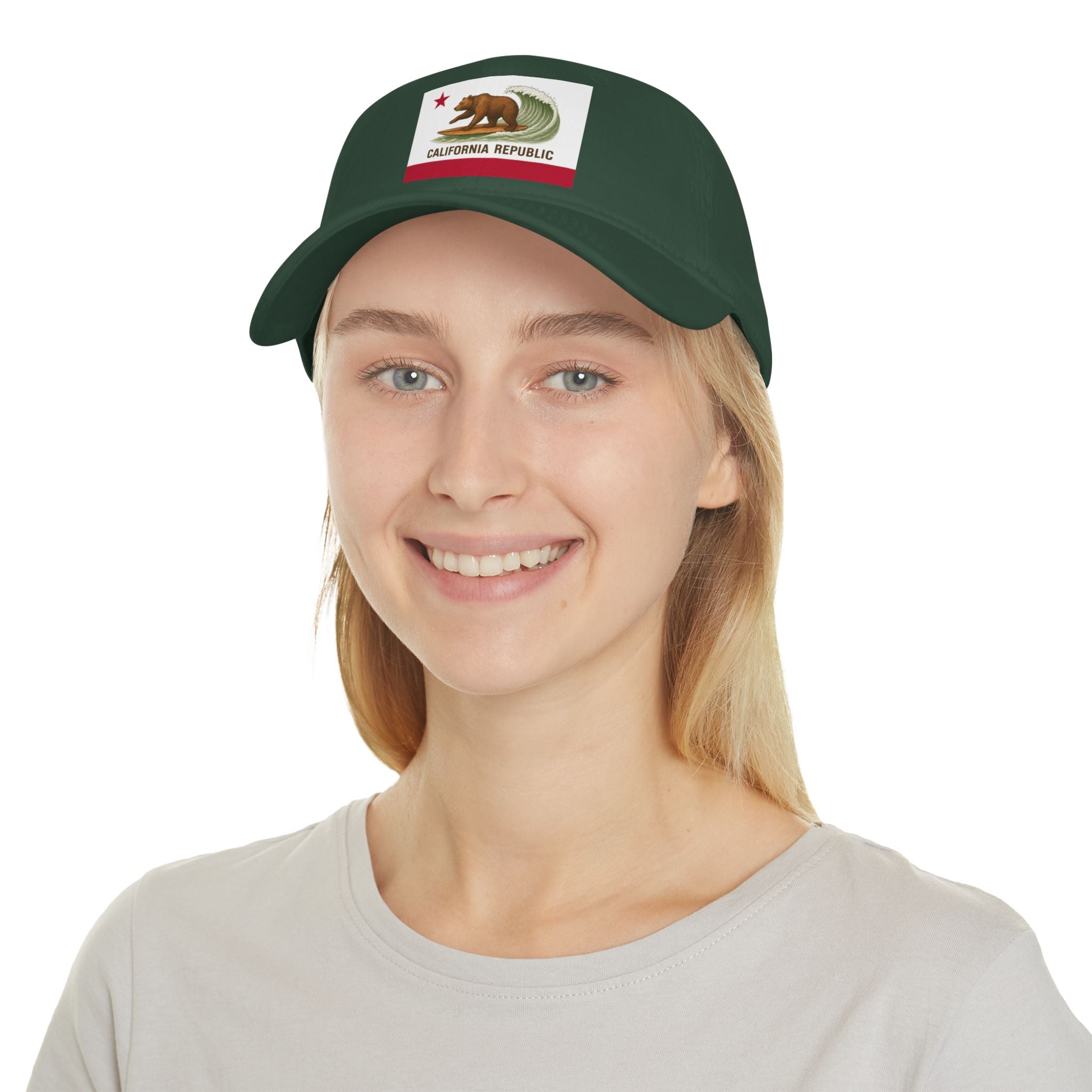 California Surfing Bear Flag Unisex - 100% Cotton Baseball Cap