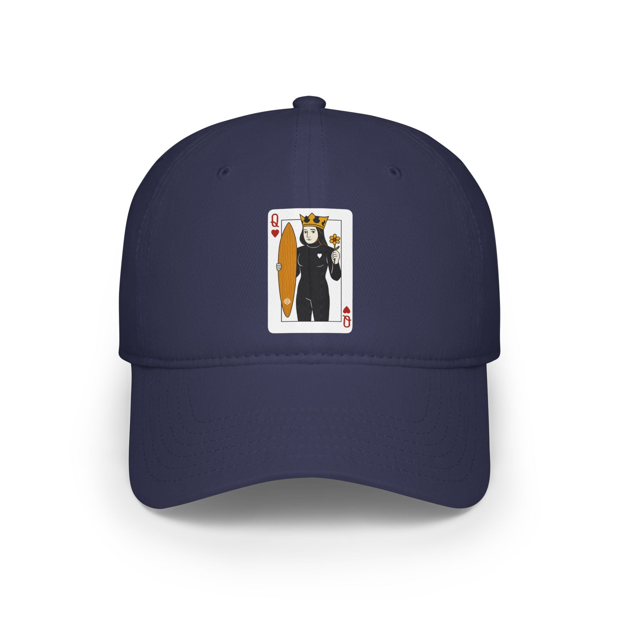 Queen of Hearts Surfer - 100% Cotton Baseball Cap