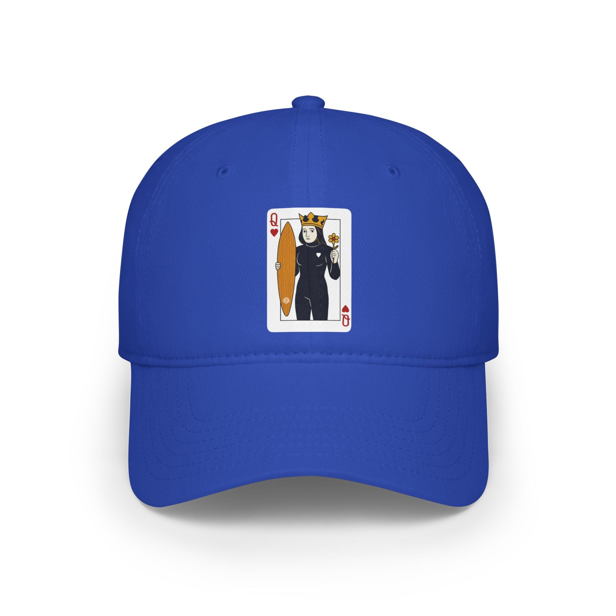 Queen of Hearts Surfer - 100% Cotton Baseball Cap