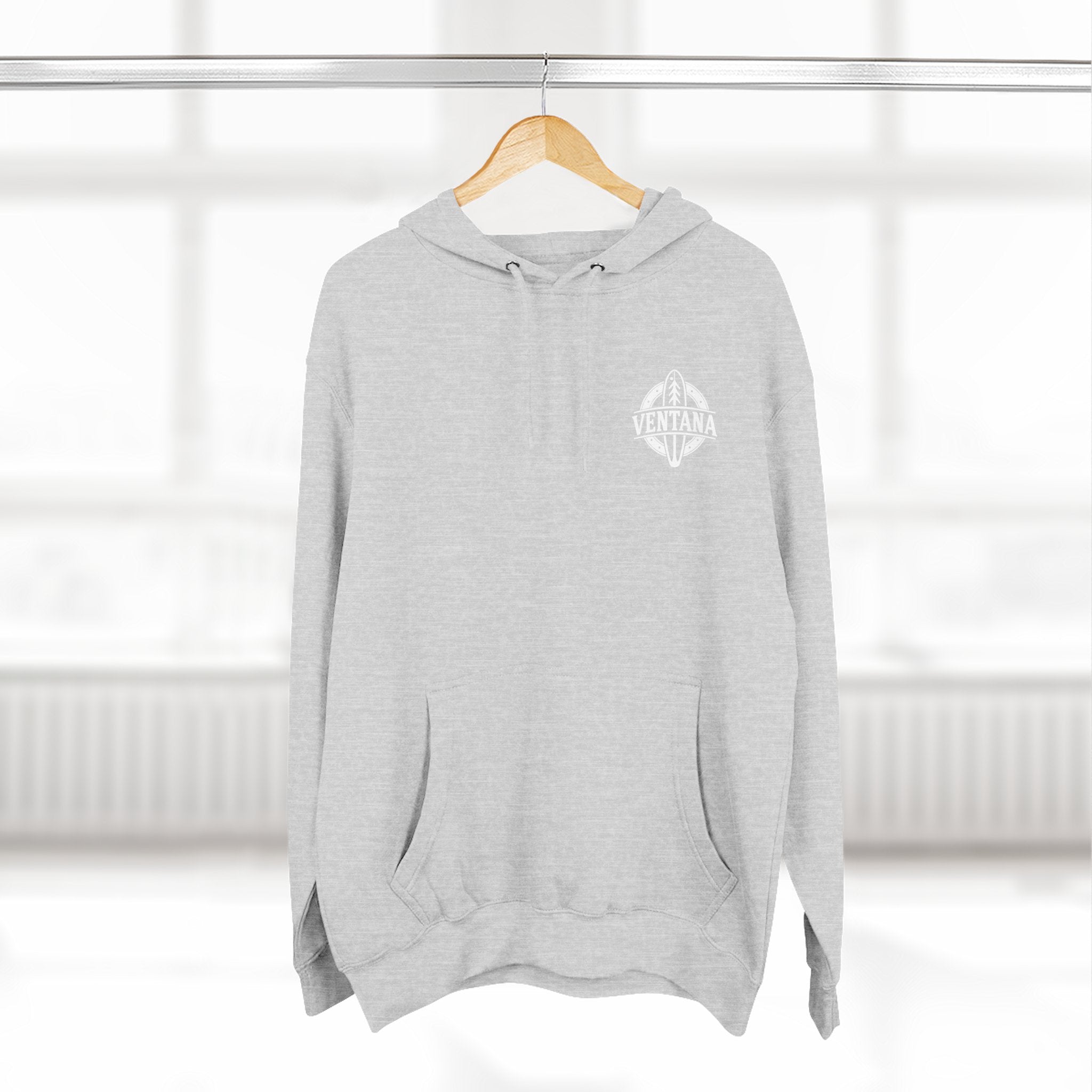 Ventana Surfsquatch by Thiago Bianchini Unisex - Pull-Over Cotton Blend Fleece Hoodie