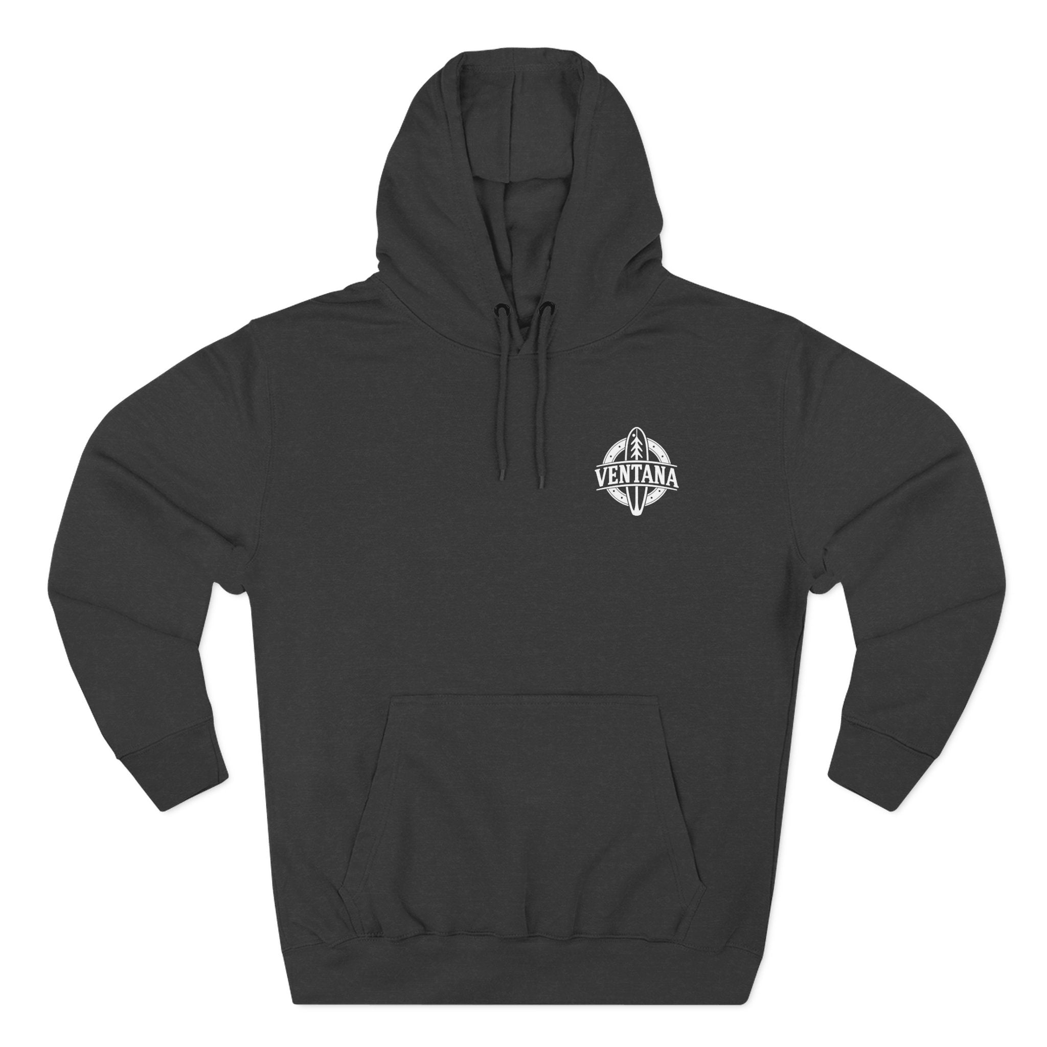 Ventana Surfsquatch by Thiago Bianchini Unisex - Pull-Over Cotton Blend Fleece Hoodie