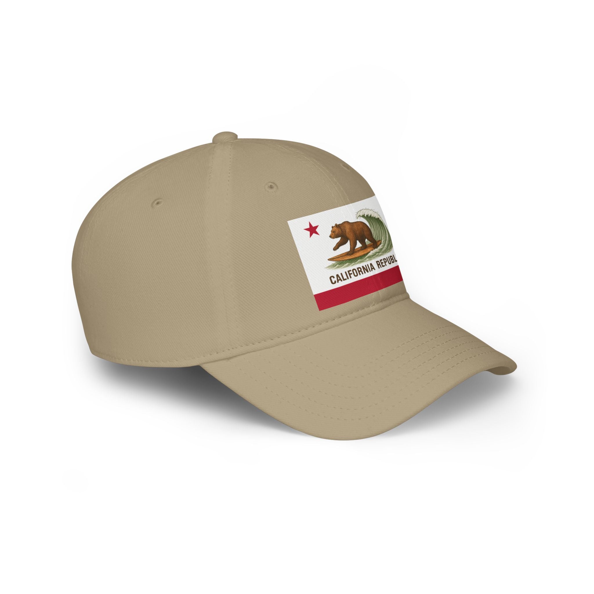 California Surfing Bear Flag Unisex - 100% Cotton Baseball Cap