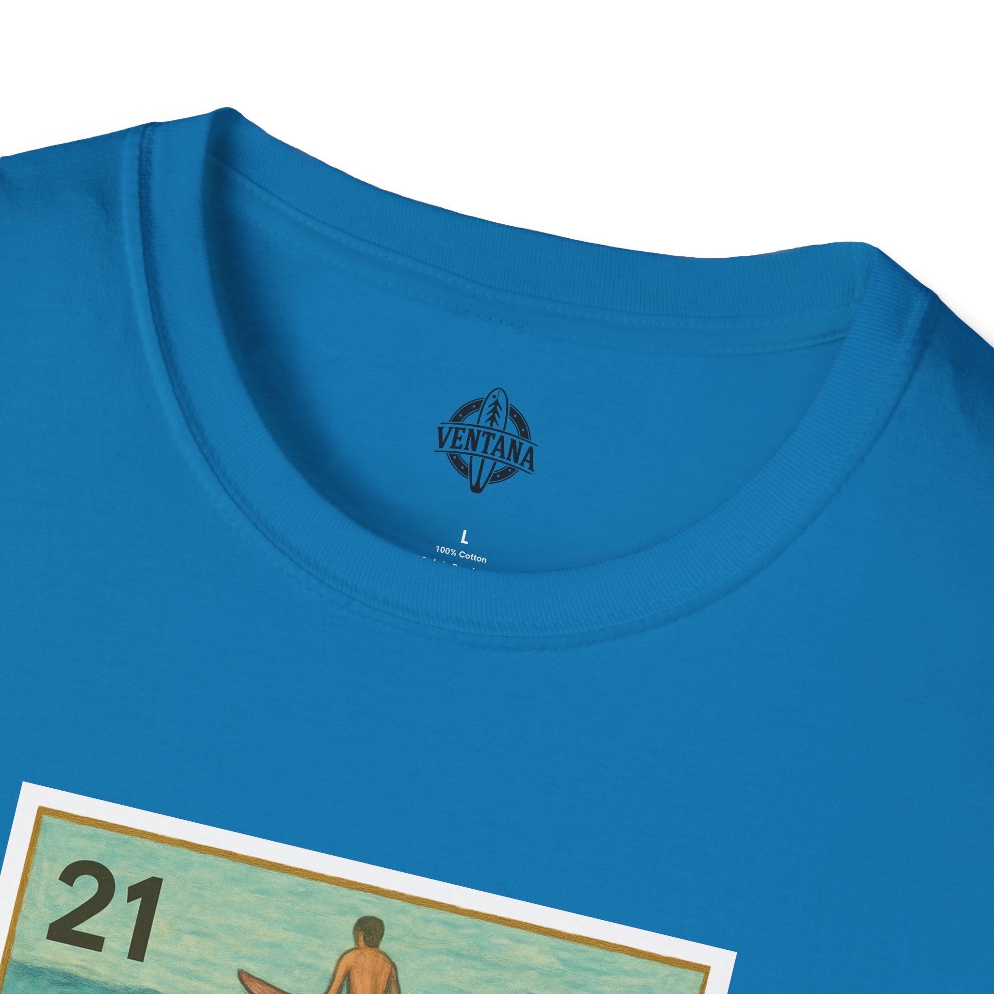 Shark Lotería Unisex - Soft Style U.S. Cotton T-Shirt (El Tiburón)