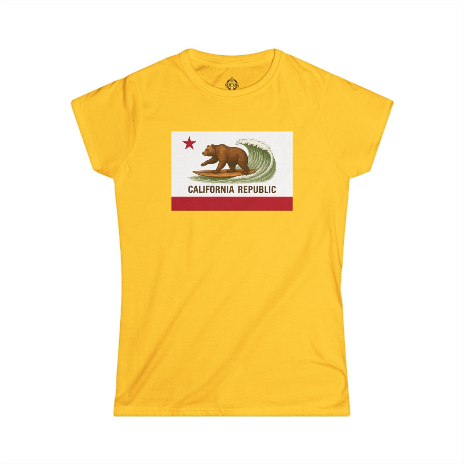 California Surfing Bear Flag Women&