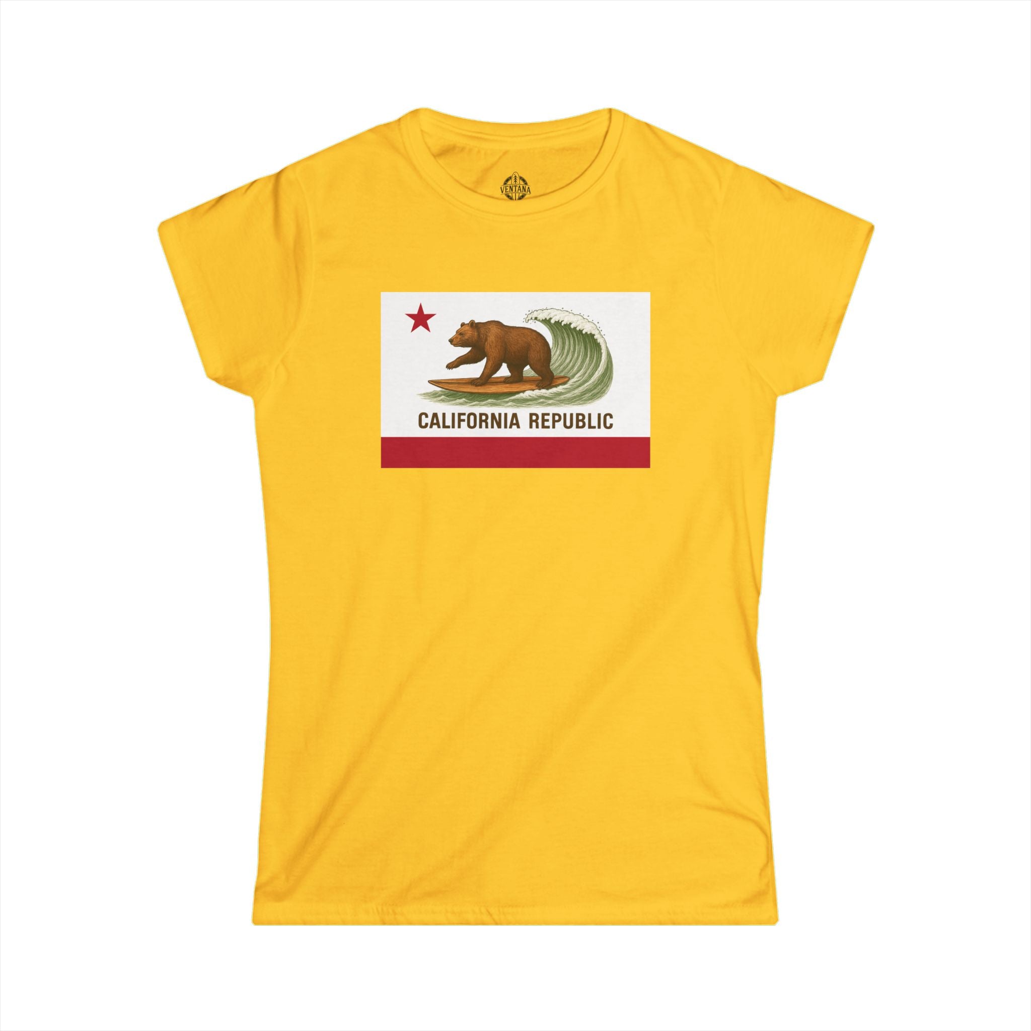 California Surfing Bear Flag Women&
