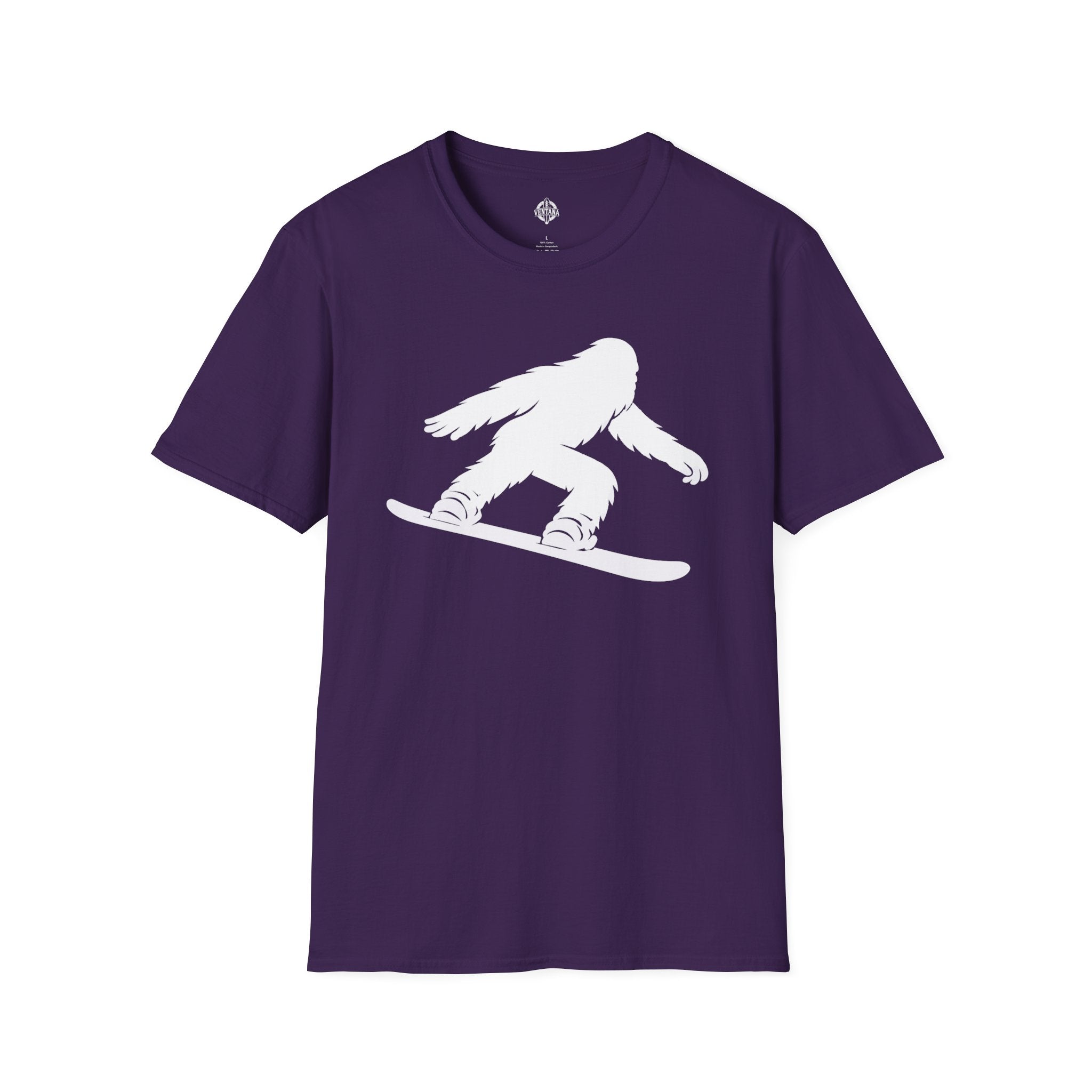 Ventana Shreddy Yeti Snowboard Unisex - U.S. Cotton T-Shirt
