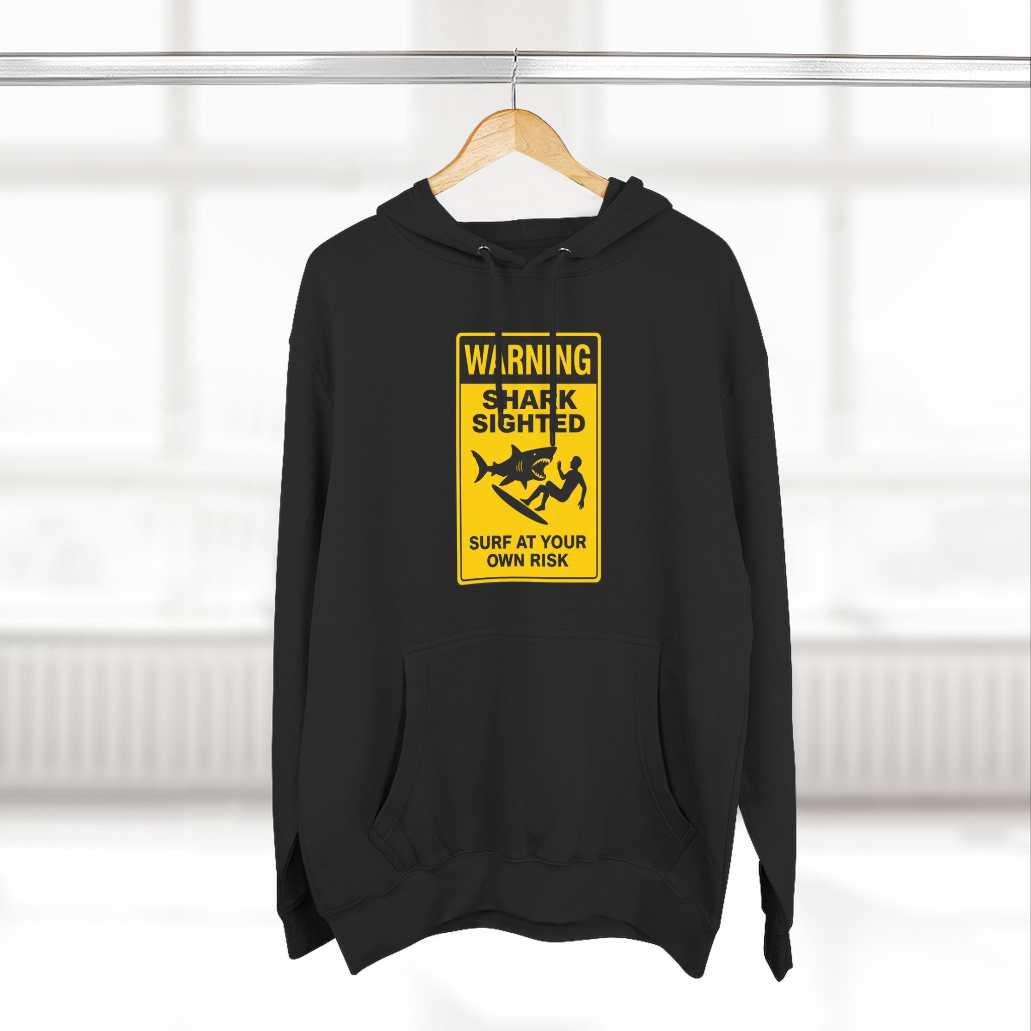 Shark Sighted Unisex - Pull-Over Cotton Blend Fleece Hoodie