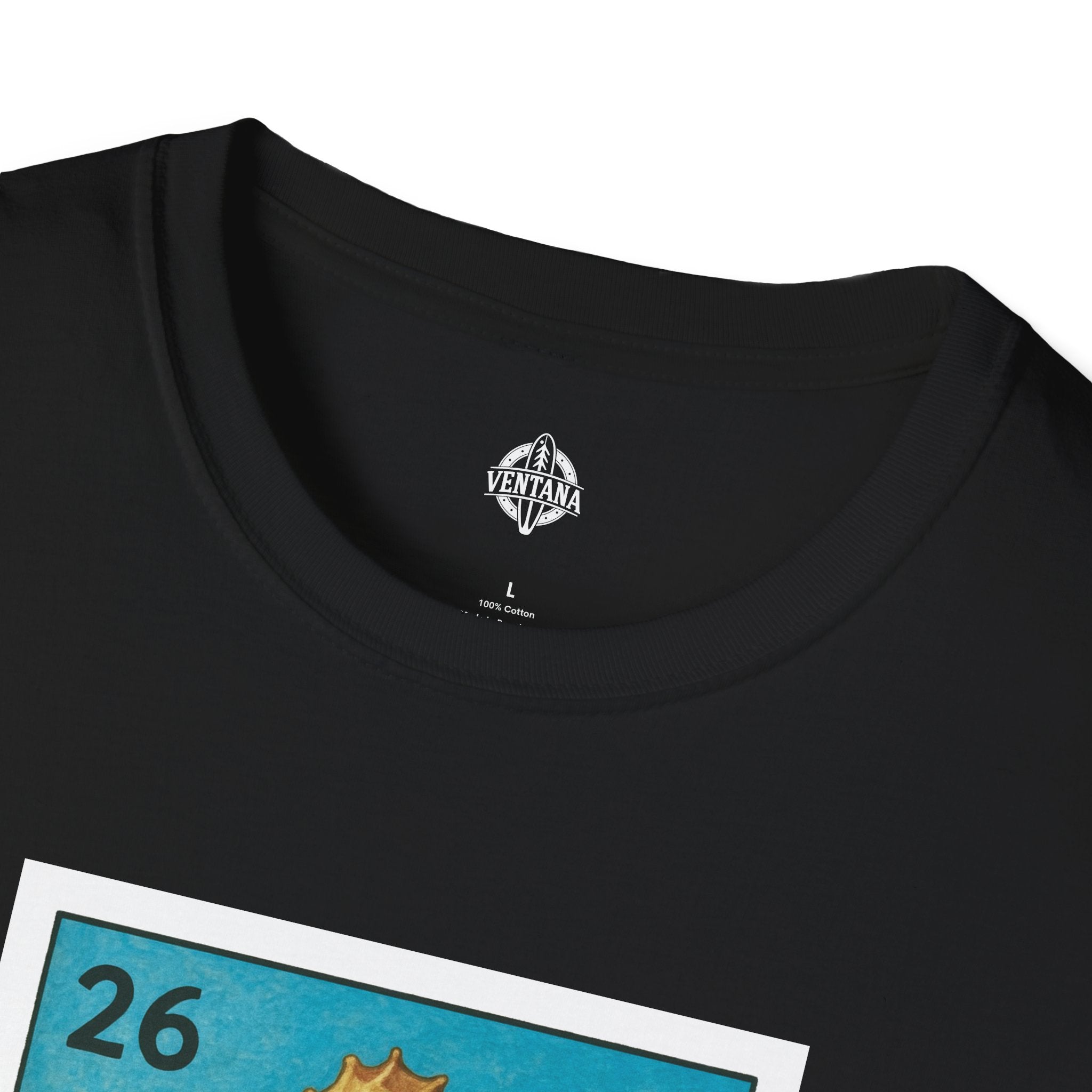 Seahorse Lotería Unisex - Soft Style U.S. Cotton T-Shirt (El Caballito del Mar)