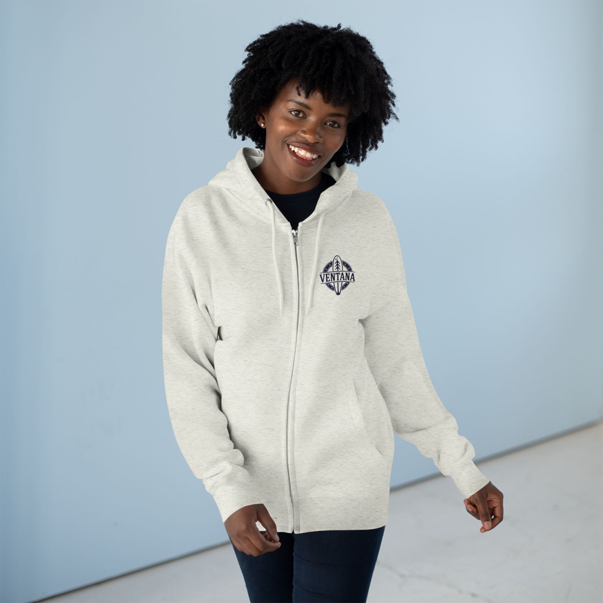 Ventana Marine Life by Lili Arnold Unisex - Zip Cotton Blend Fleece Hoodie