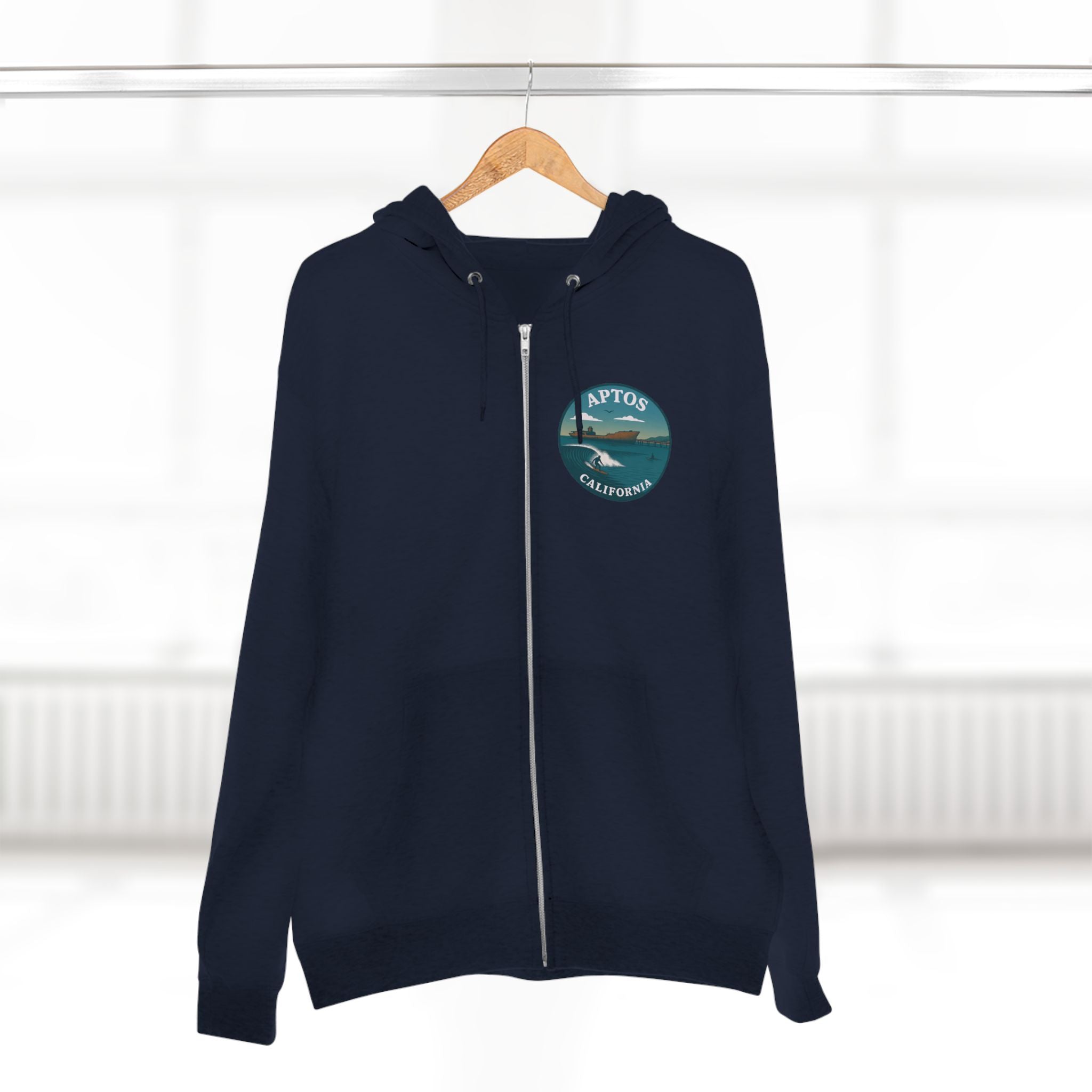 Aptos California Classic Unisex - Zip Cotton Blend Fleece Hoodie