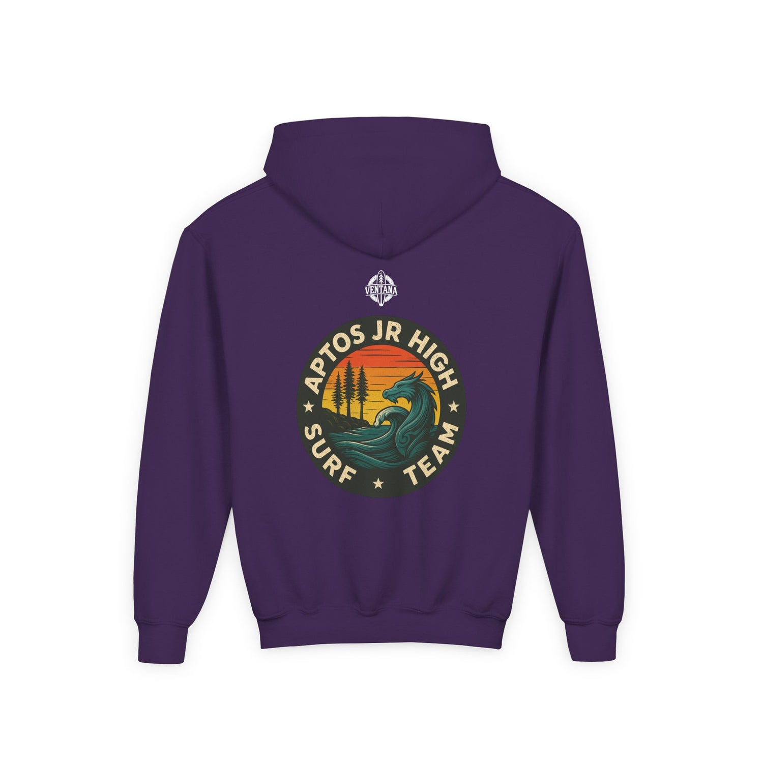 Aptos Jr High Surf Team Youth Pull-Over Hoodie - Heavy Blend Sweatshirt
