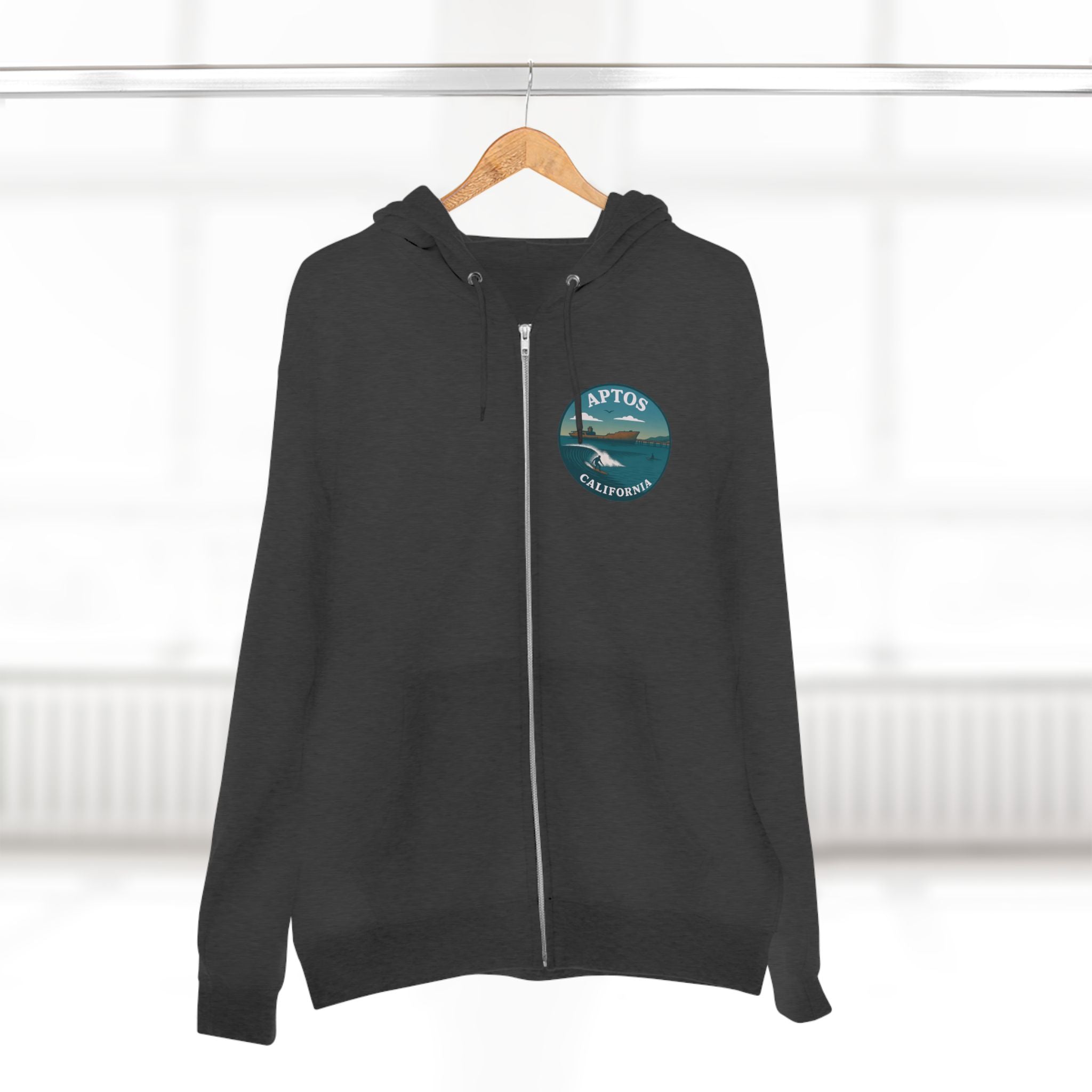 Aptos California Classic Unisex - Zip Cotton Blend Fleece Hoodie