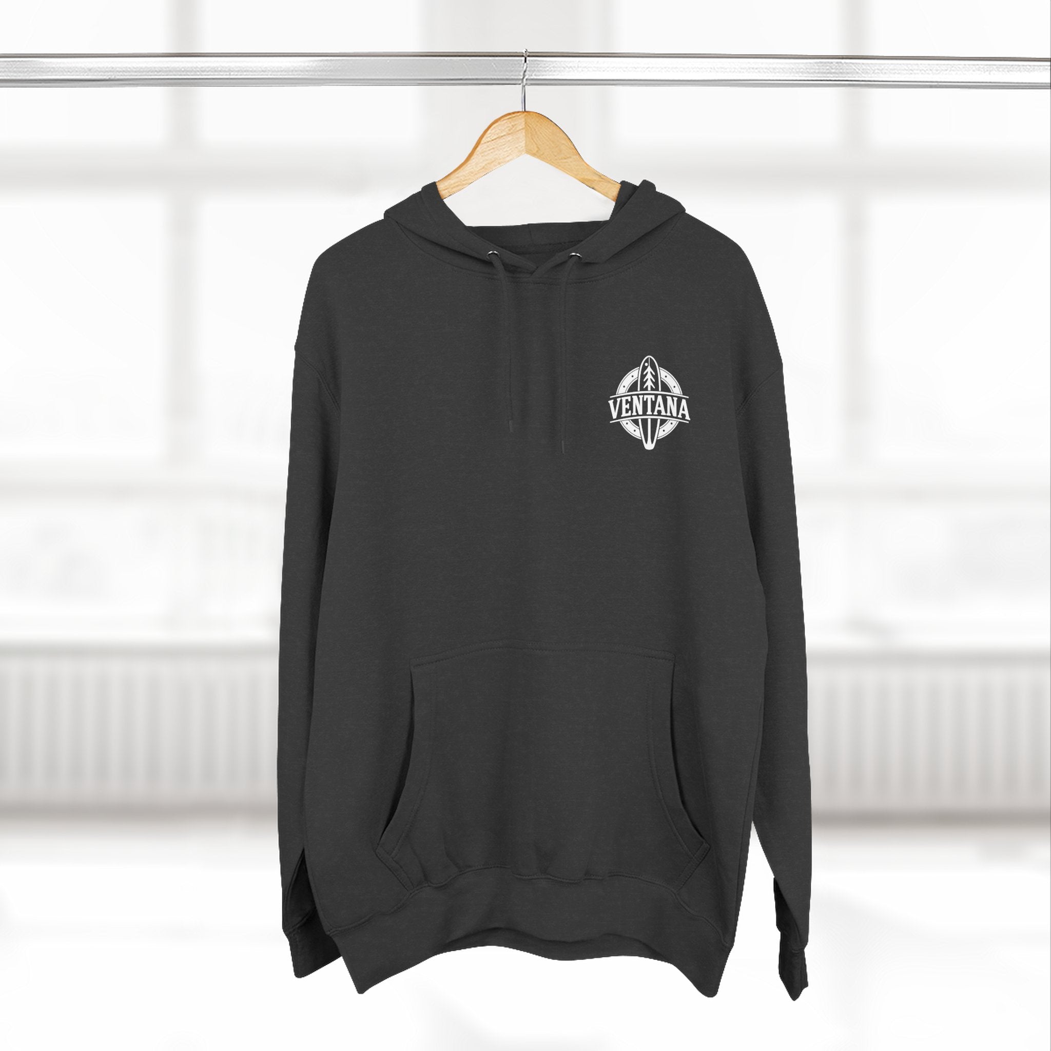 Ventana Surfsquatch by Thiago Bianchini Unisex - Pull-Over Cotton Blend Fleece Hoodie