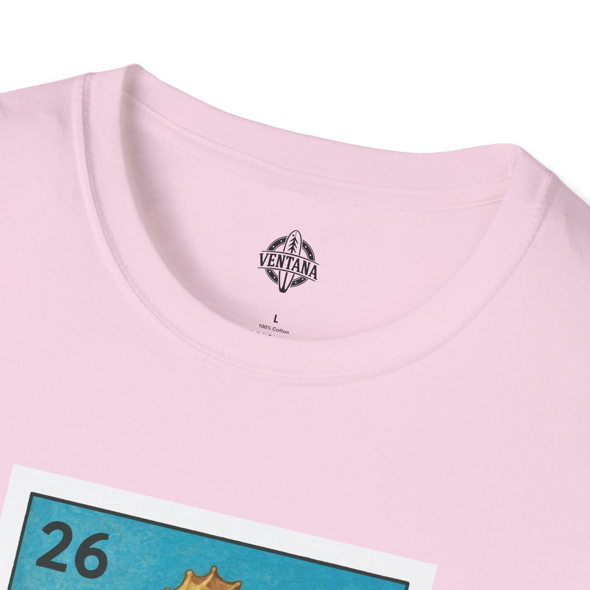 Seahorse Lotería Unisex - Soft Style U.S. Cotton T-Shirt (El Caballito del Mar)