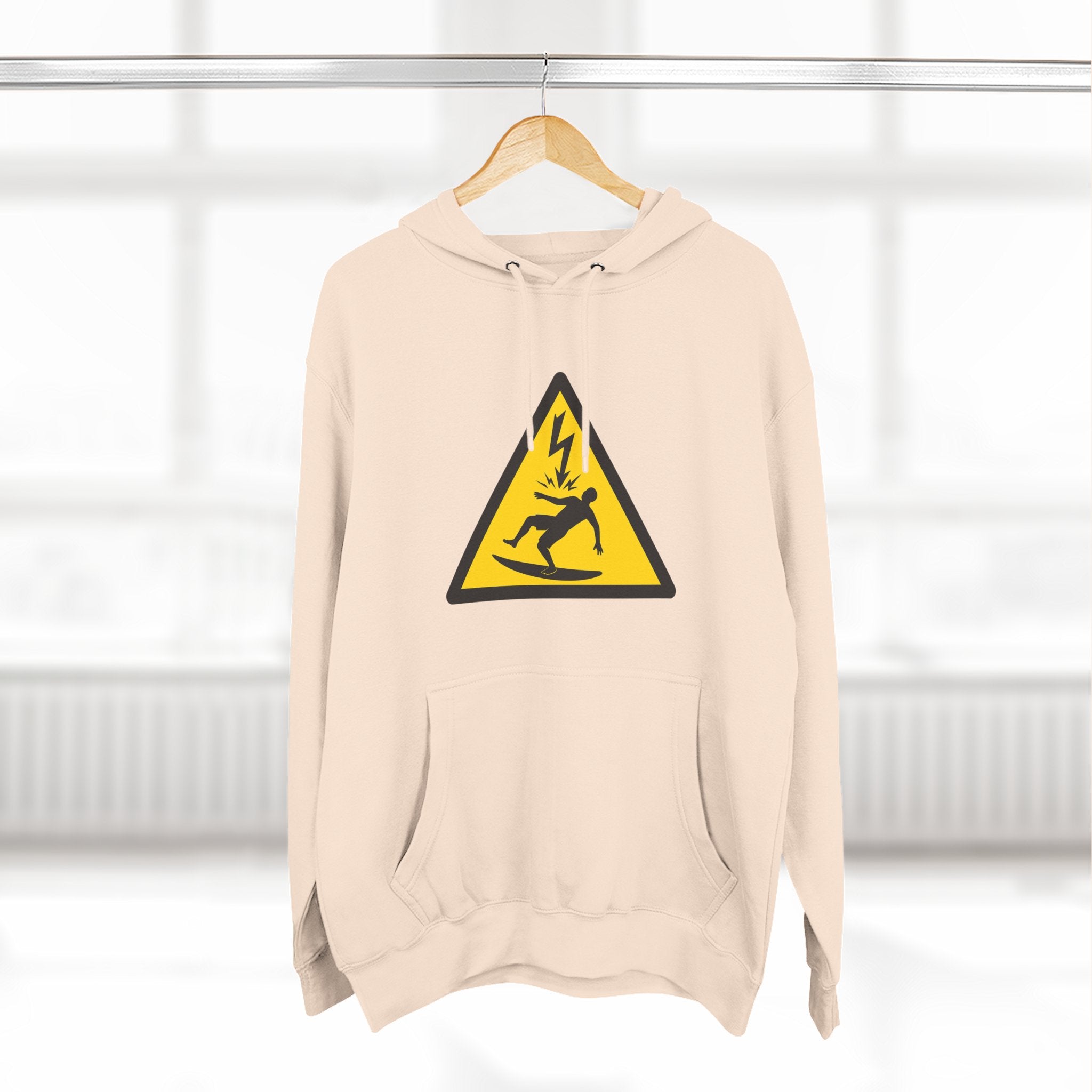 Electric Surfer Unisex - Pull-Over Cotton Blend Fleece Hoodie