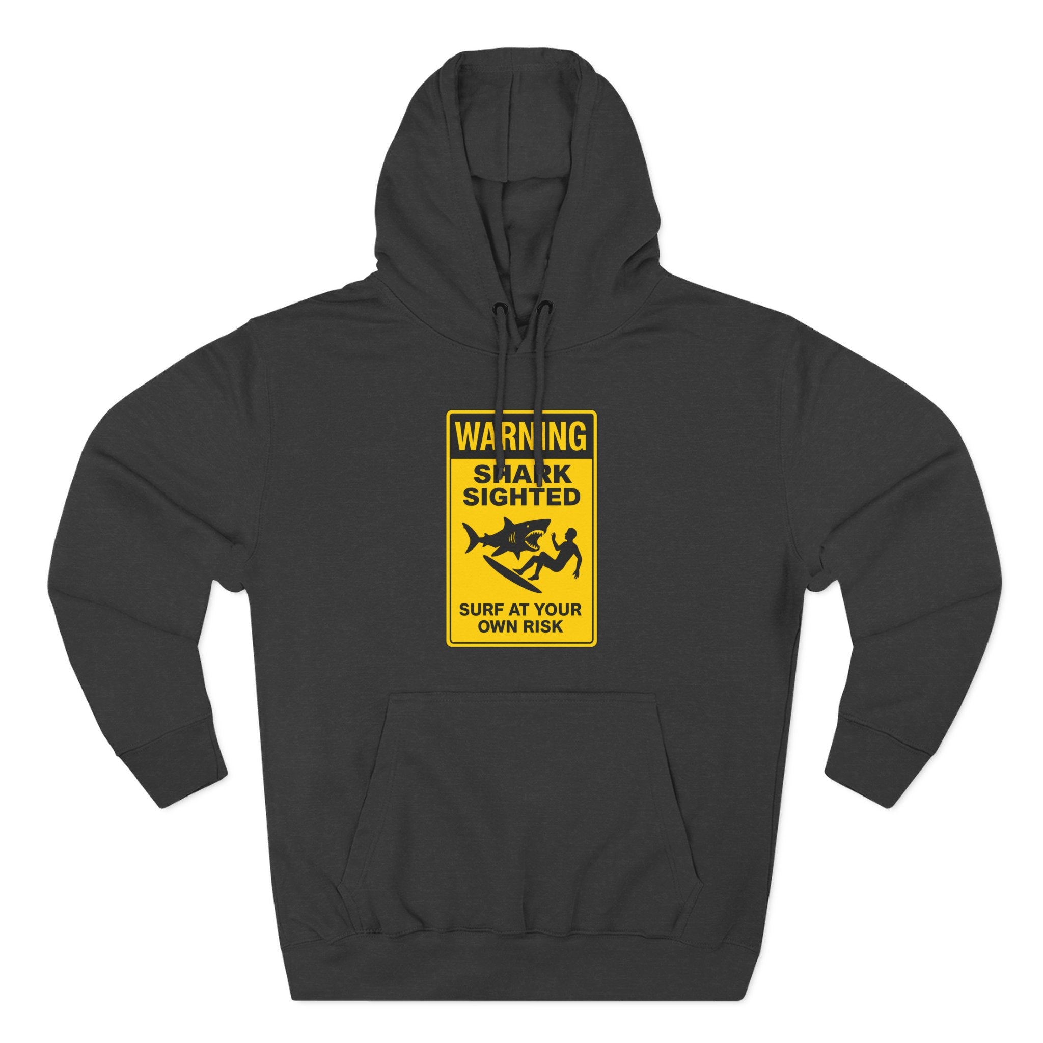Shark Sighted Unisex - Pull-Over Cotton Blend Fleece Hoodie