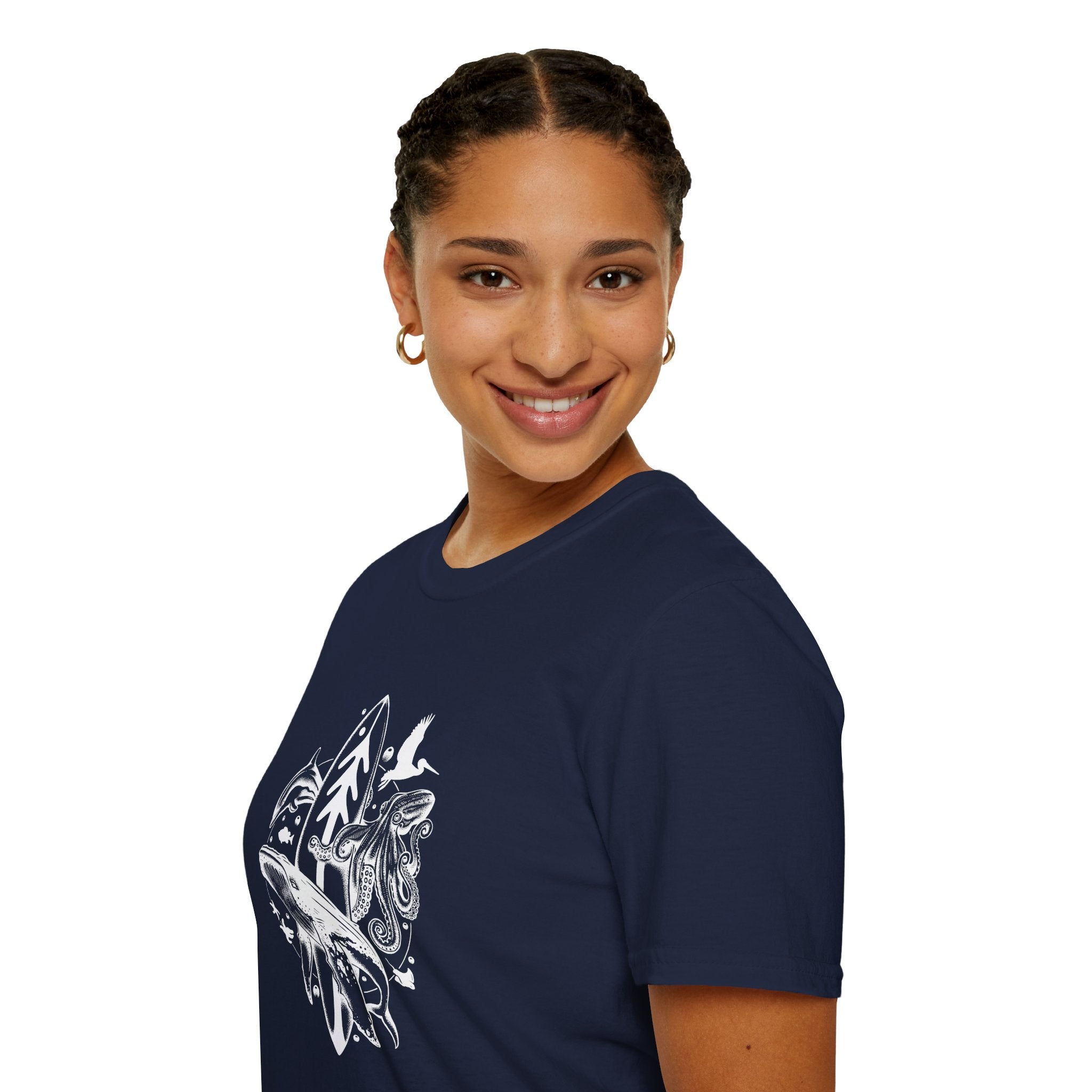 Ventana Monterey Bay by Thiago Bianchini Unisex - Soft Style U.S. Cotton T-Shirt