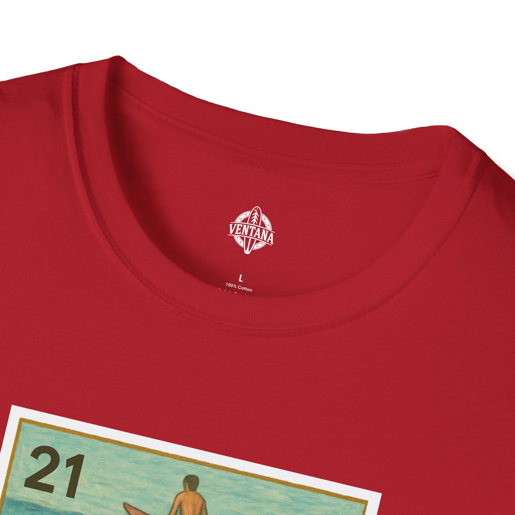 Shark Lotería Unisex - Soft Style U.S. Cotton T-Shirt (El Tiburón)