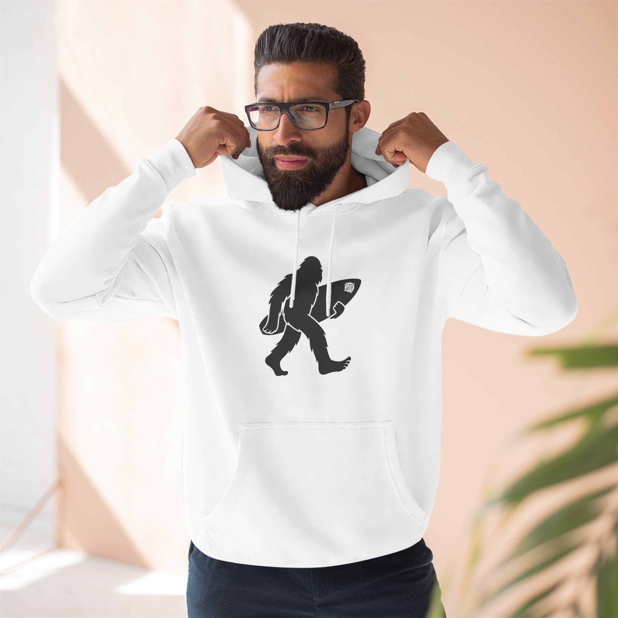 Ventana Surfsquatch Unisex - Pull-Over Cotton Blend Fleece Hoodie