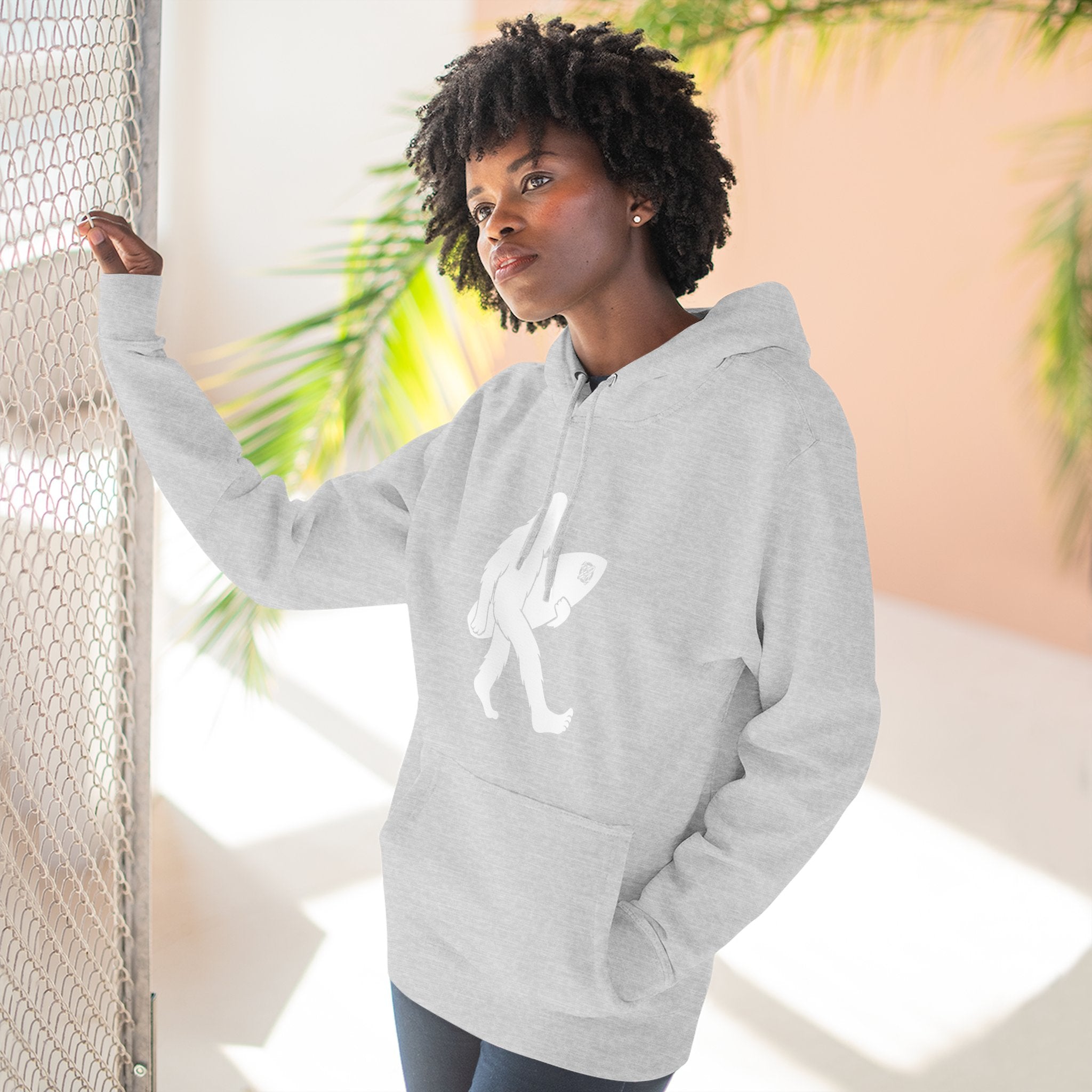 Ventana Surfsquatch Unisex - Pull-Over Cotton Blend Fleece Hoodie