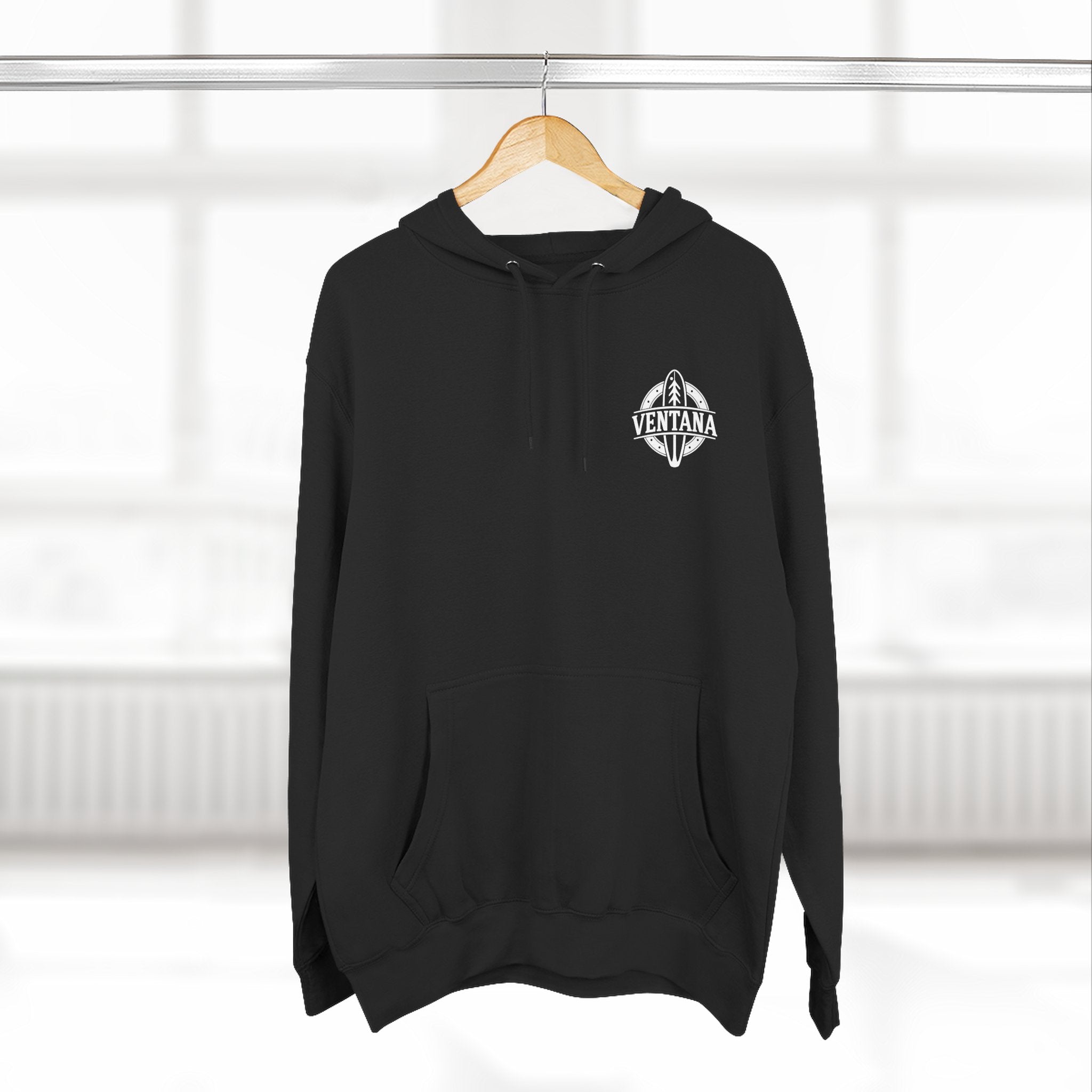 Ventana Surfsquatch by Thiago Bianchini Unisex - Pull-Over Cotton Blend Fleece Hoodie