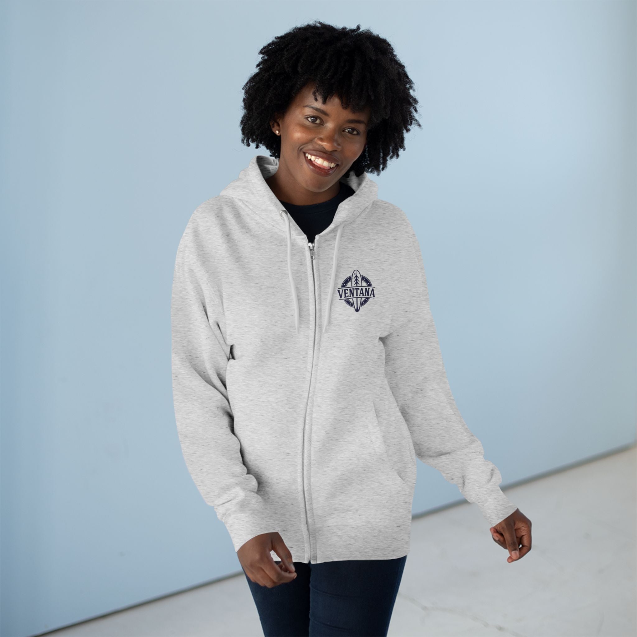 Ventana Marine Life by Lili Arnold Unisex - Zip Cotton Blend Fleece Hoodie